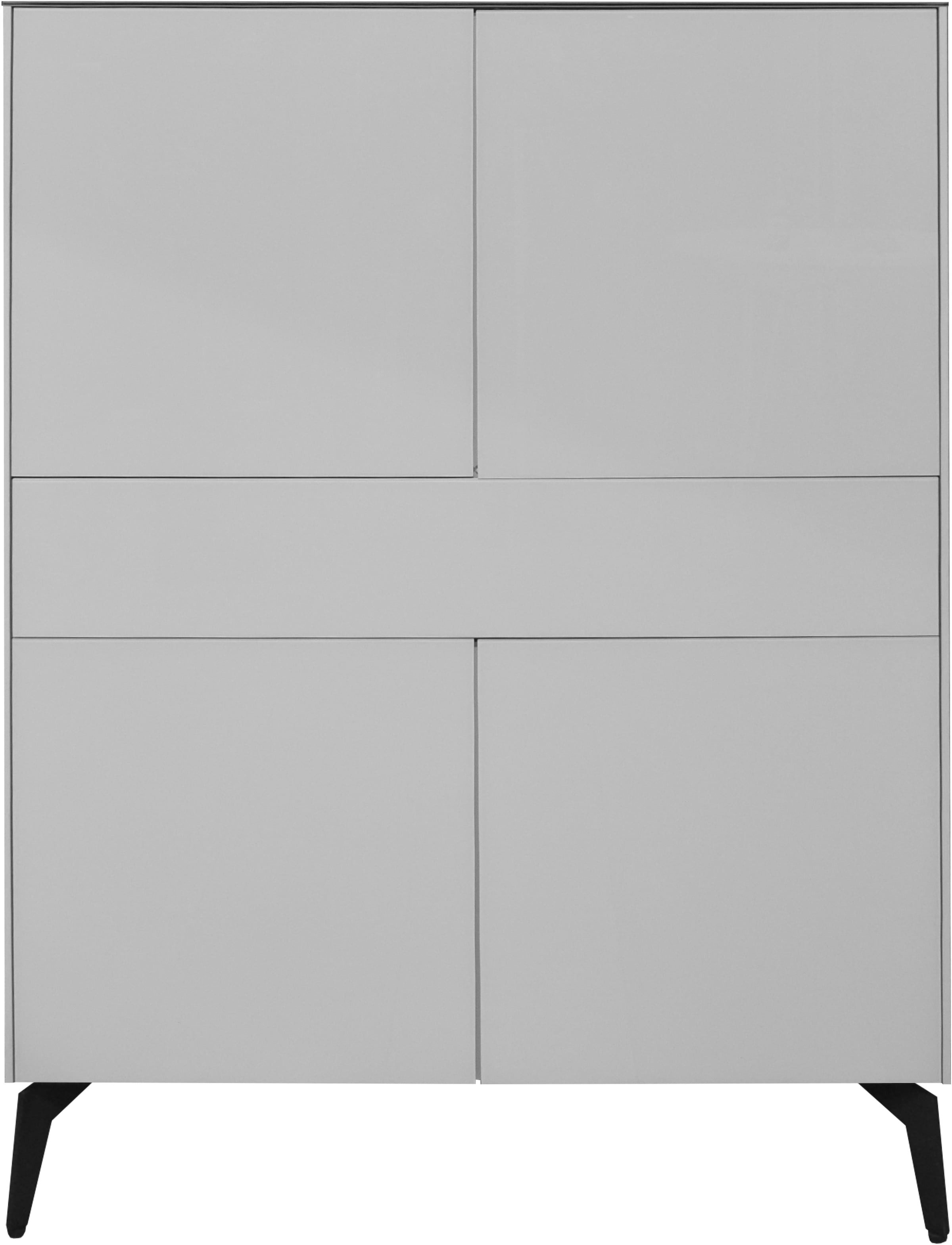 Mäusbacher Highboard »Imola TOPSELLER!«, Mäusbacher Highboard, Breite 121 cm, mit Glasfront und Glasoberplatte