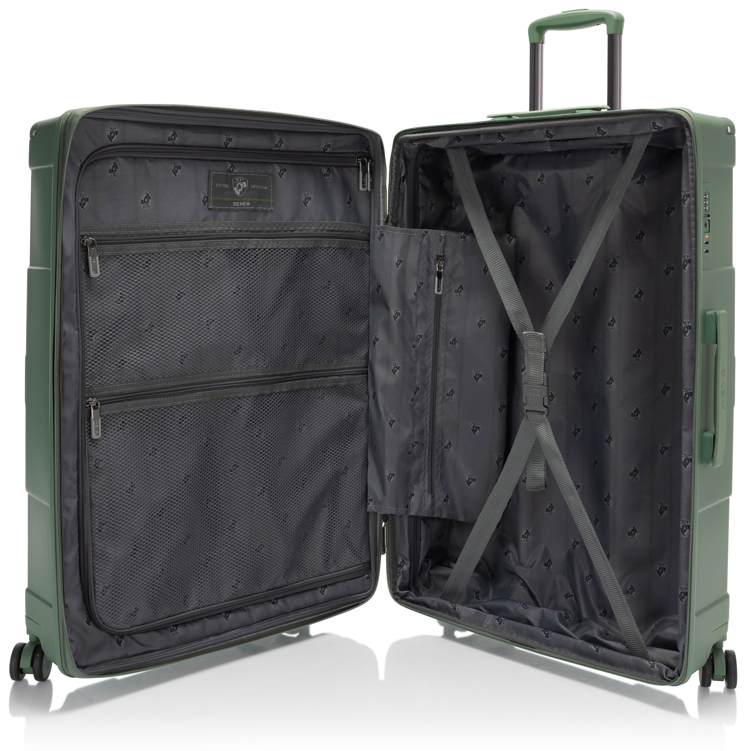 Heys Hartschalen-Trolley »ReNew, verschiedene Größen und Farben«, 4 Rollen, herausnehmbares Innenfutter Volumenerweiterung 5 Jahre Garantie