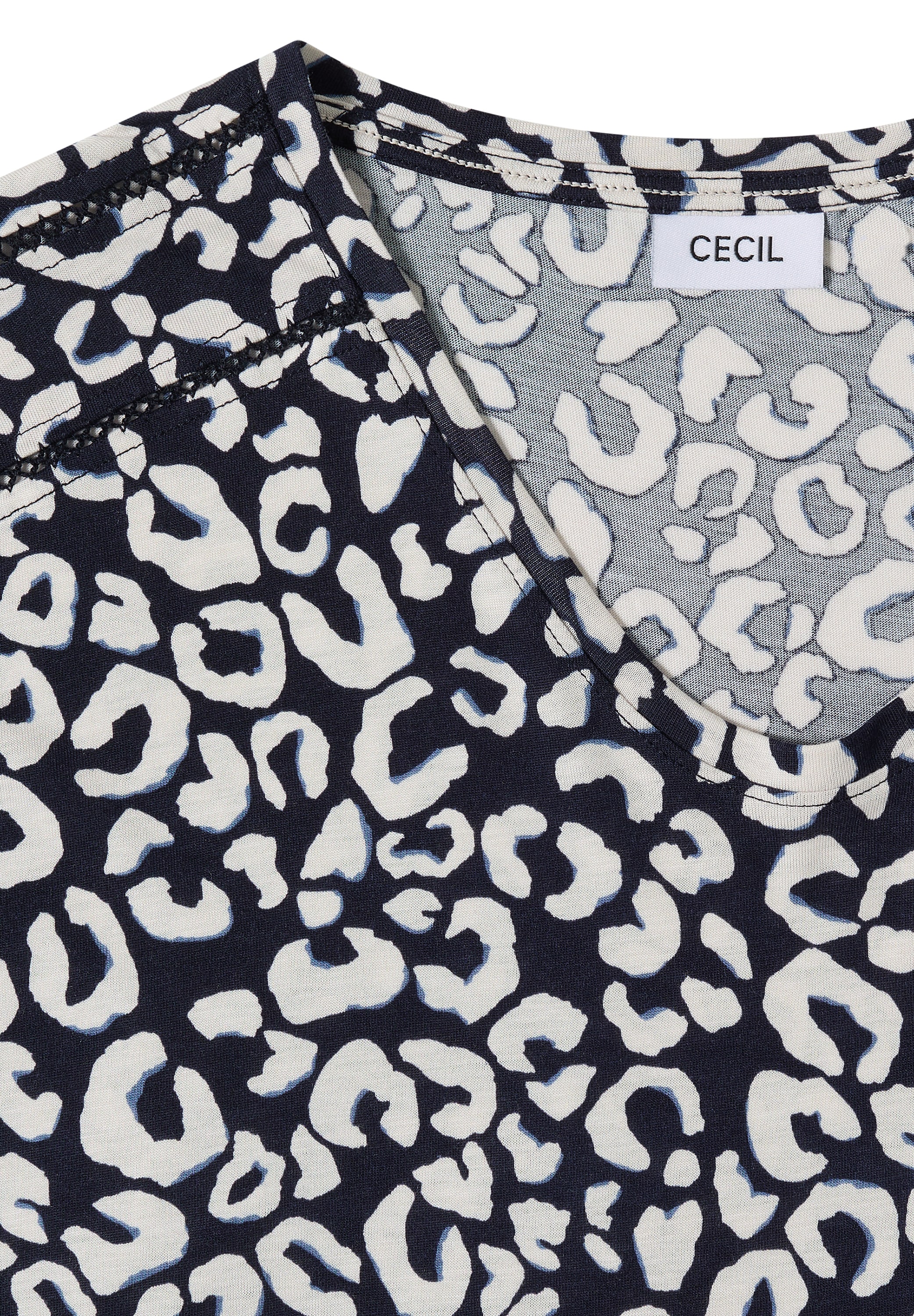 Cecil T-Shirt mit All-Over Print