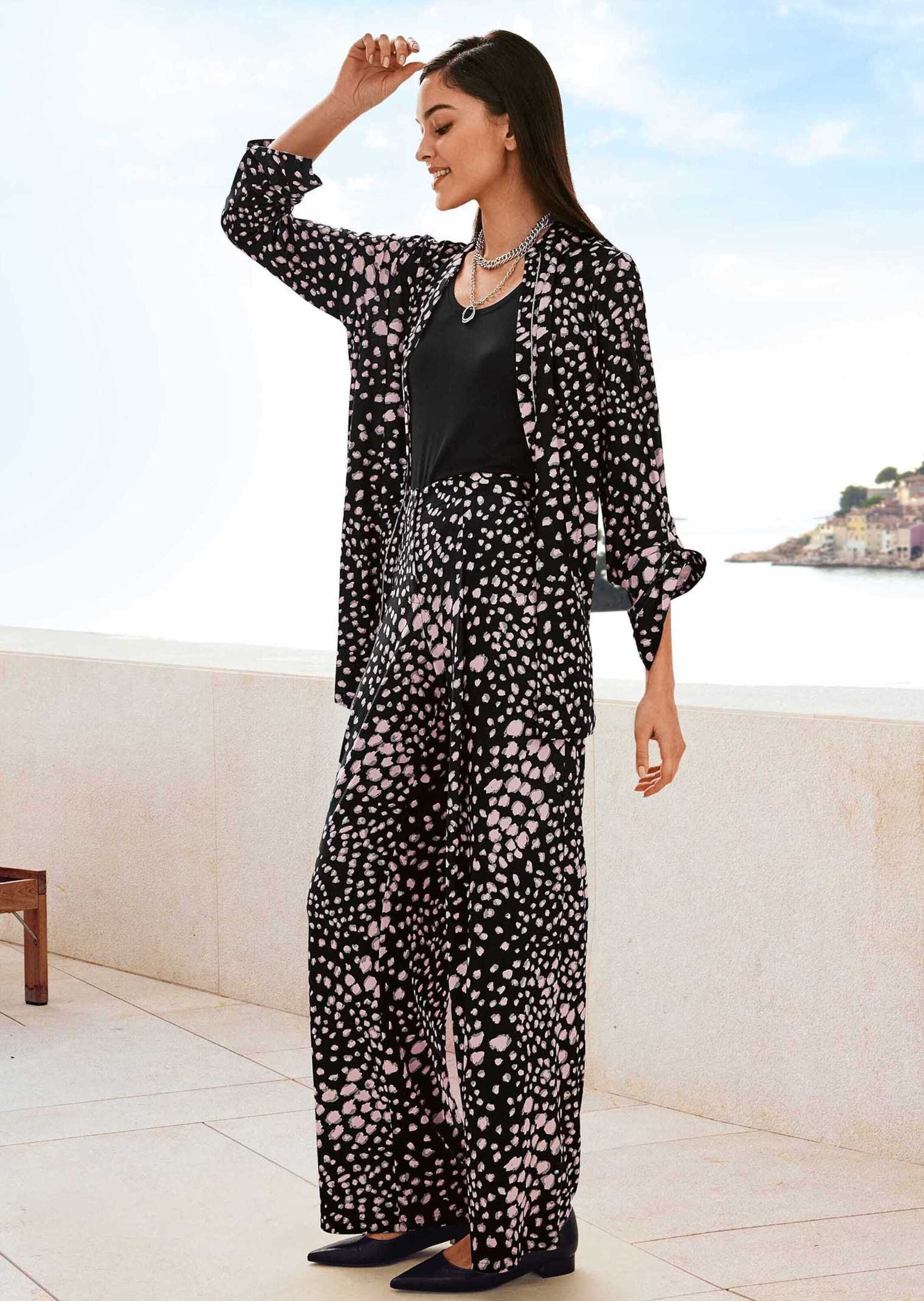 MADELEINE Langarmbluse »Longhemd Langes Hemd mit feinem«