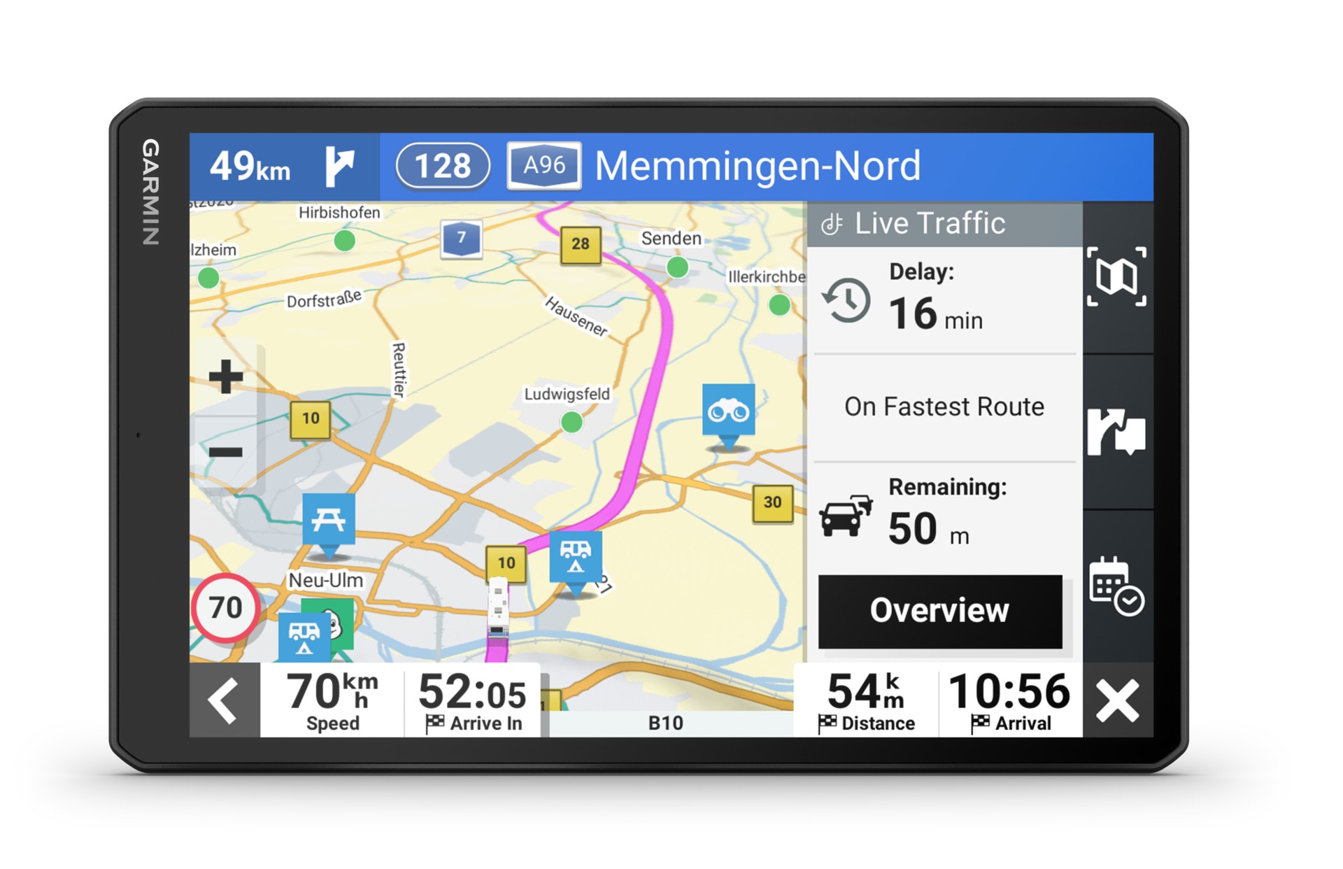 bei GPS«, Karten-Updates), OTTO Garmin (45 Bluetooth EU, (Europa Navigationsgerät Länder) »Camper 1095,