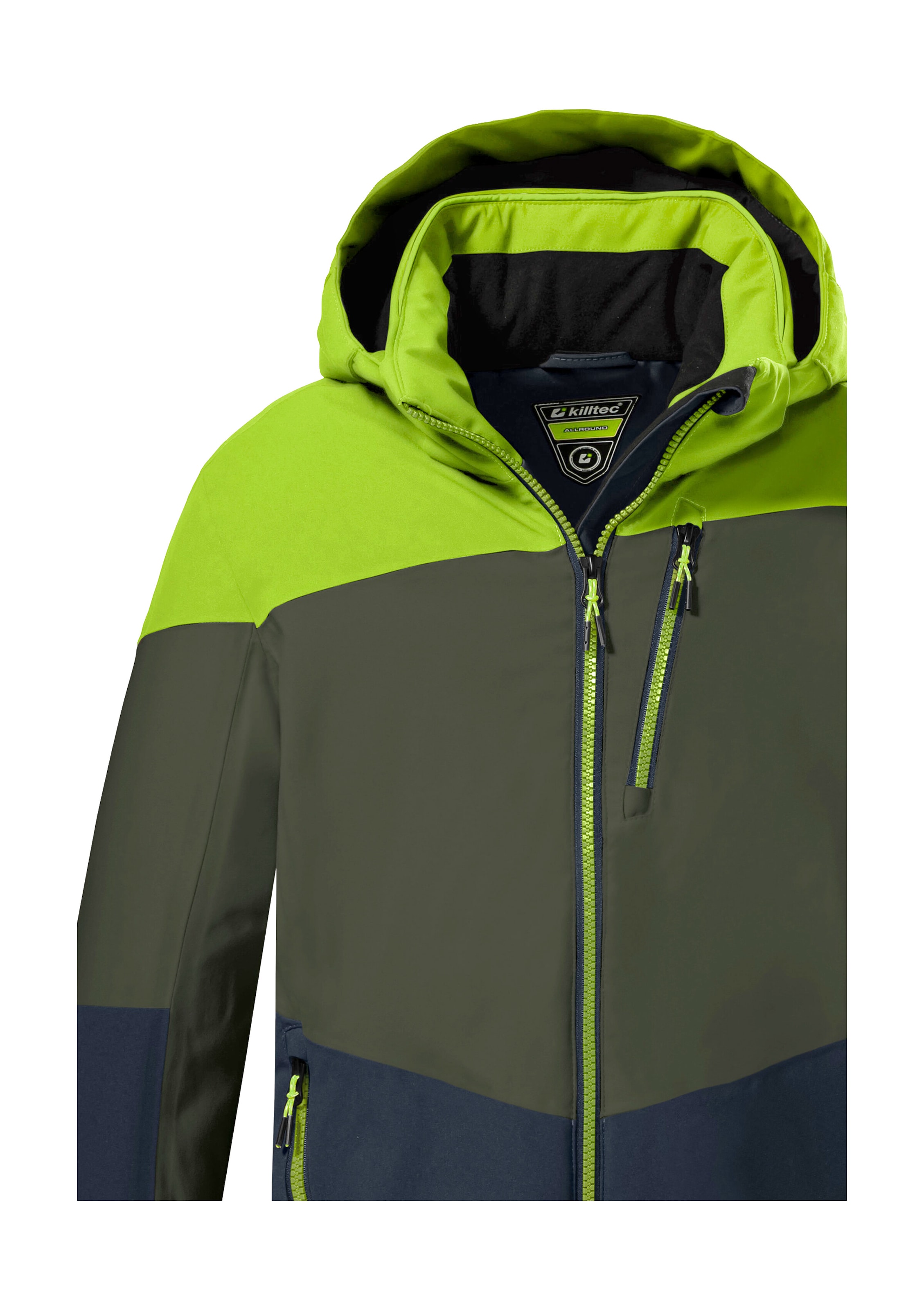Killtec Skijacke »KSW 161 BYS SKI JCKT« Wasserdichte, atmungsaktive Skijacke mit abnehmbarer Kapuze
