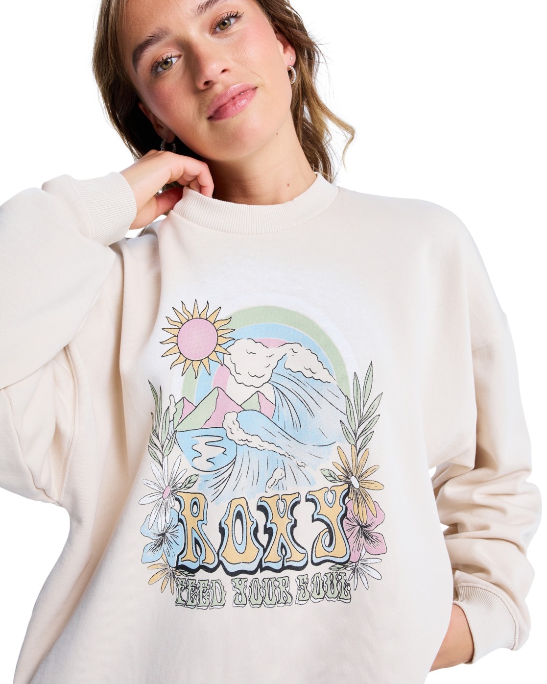 Roxy Fleecepullover »Lineup Oversized«
