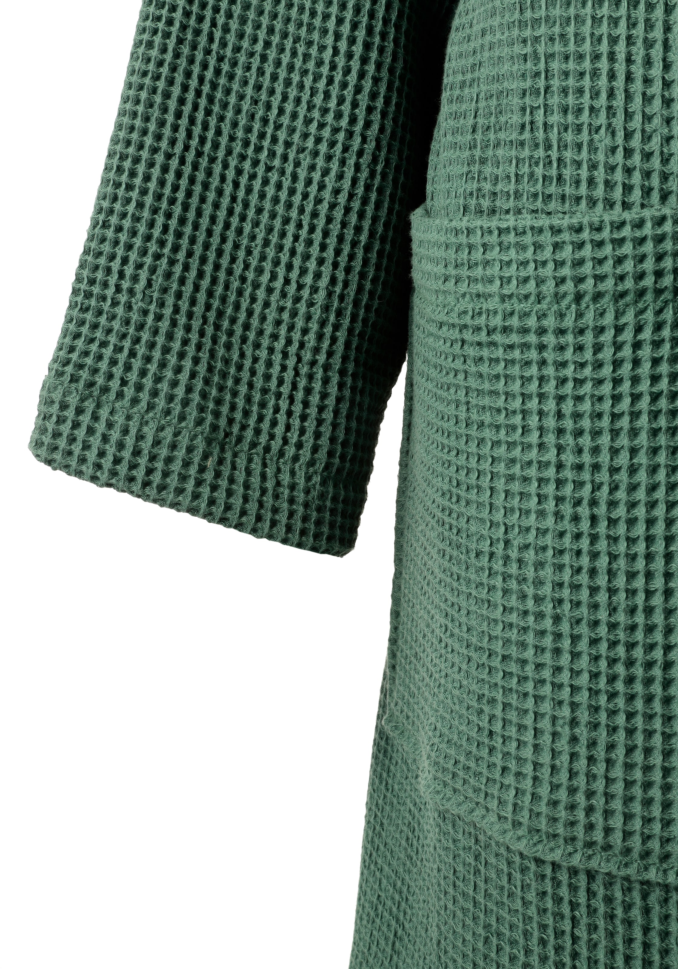 my home Unisex-Bademantel »Inga, Waffelpiqué, leicht, ideal für Sauna & Spa, Hotelbademantel« 1 Stk. kleines Packmaß, Taschen, Damen & Herren, S-3XL, Morgenmantel