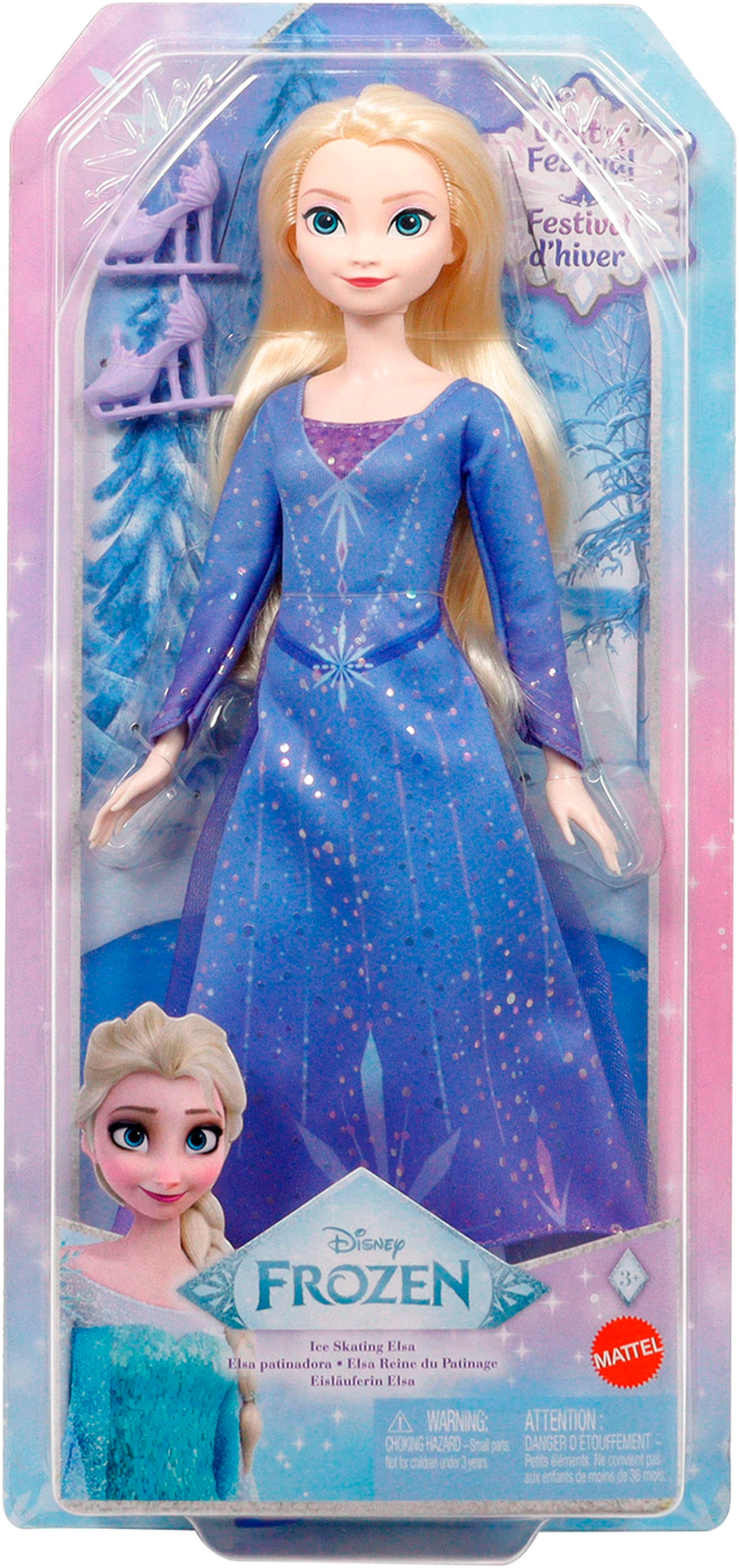 Mattel® Anziehpuppe »Disney Die Eiskönigin, Eisläuferin Elsa«