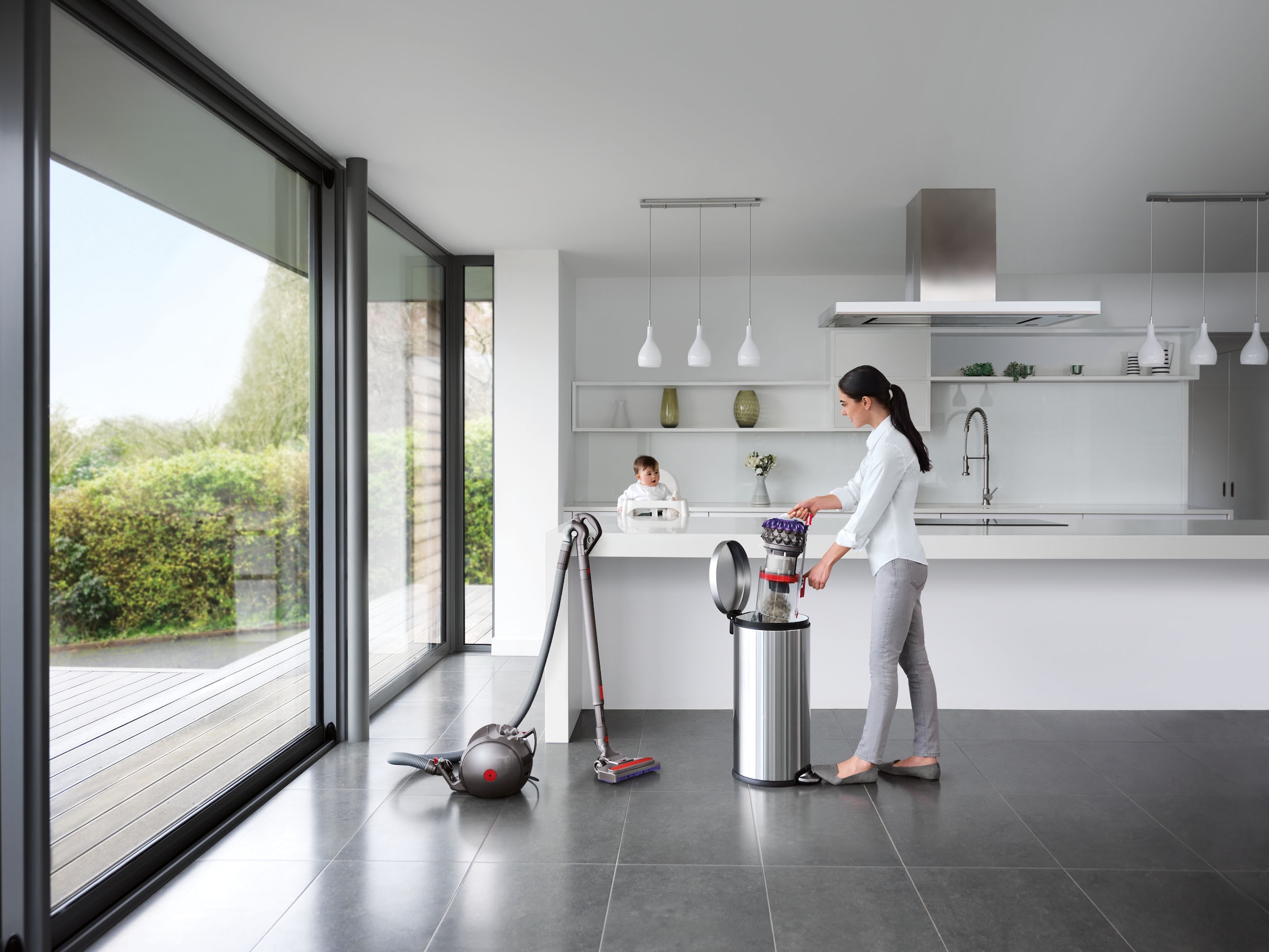 DYSON Bodenstaubsauger »Dyson Big Ball™ Parquet 2 (Nickel/Violett)«, 600 W, beutellos