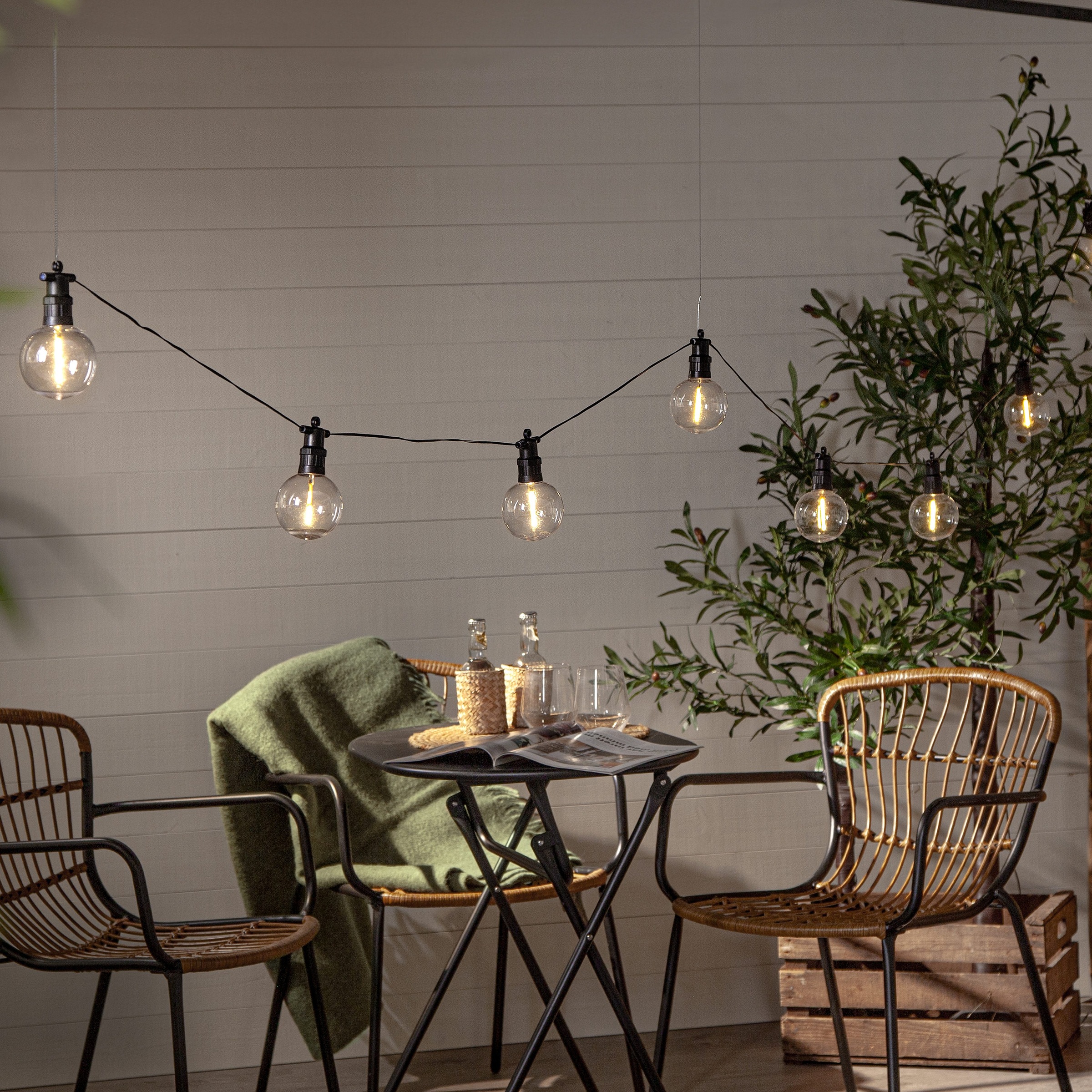 Parforce Traditional Hunting LED-Lichterkette »Circus Nevada« 10 Stk.-flammig Kunststoff, ca. 450x14 cm, 5m Zuleitung, Trafo, outdoor