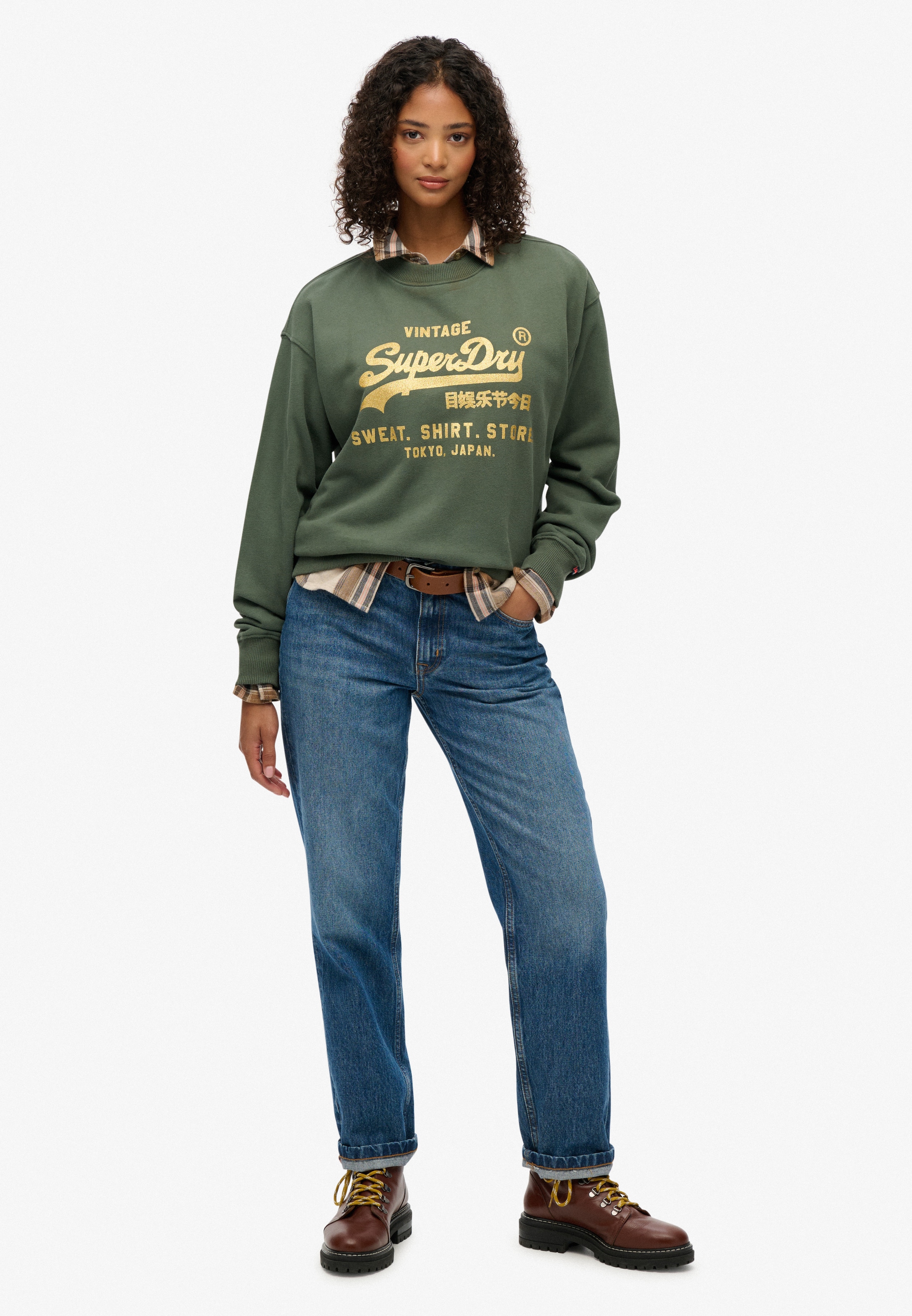 Superdry Sweatshirt »EMBELLISHED VL LOOSE CREW«