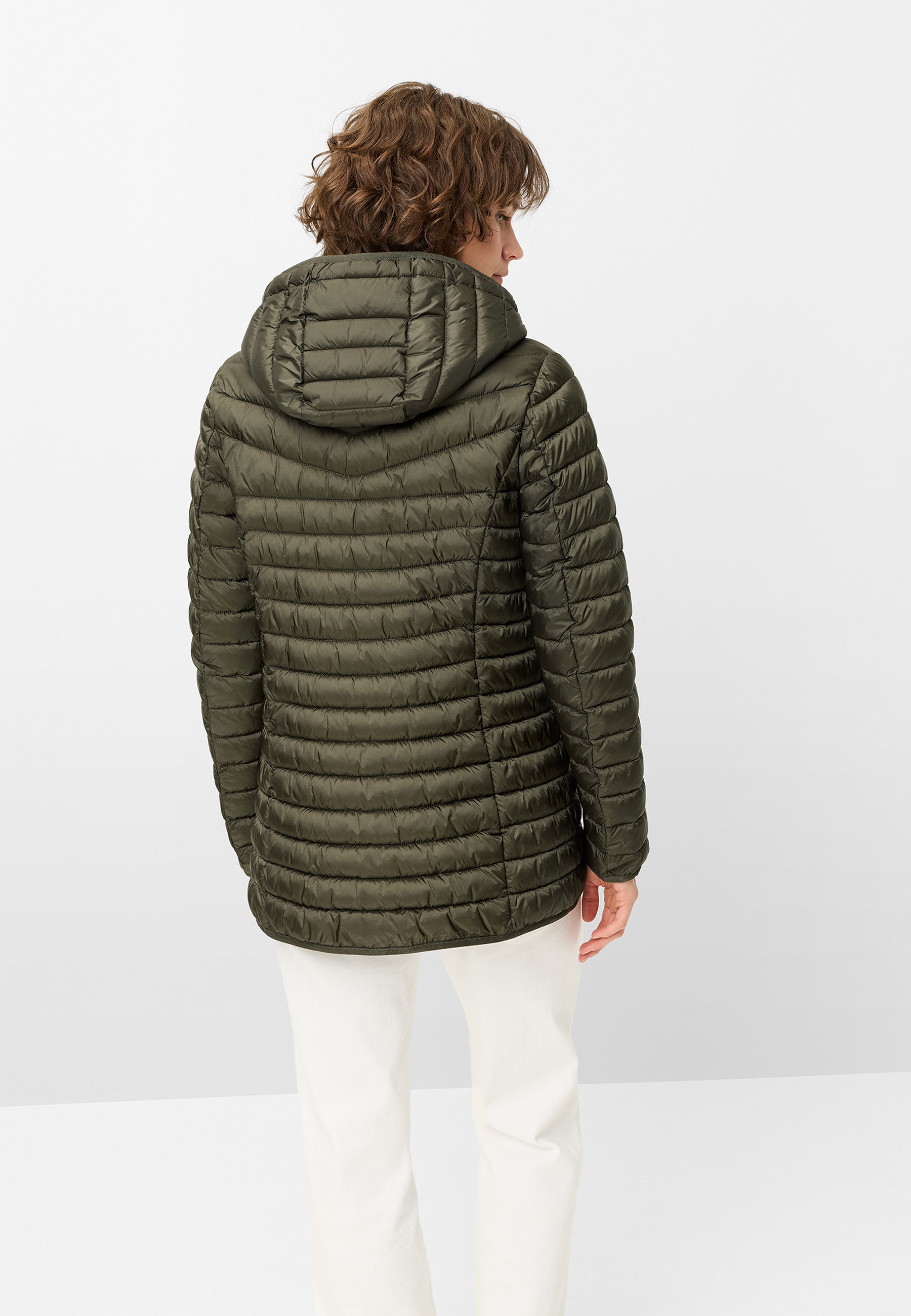 Fuchs Schmitt Steppjacke mit Kapuze annehmbare Kapuze, leicht tailliert, 2-Wege-Reißverschluss