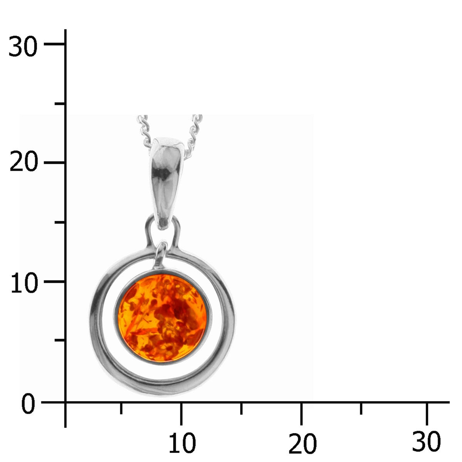OSTSEE-SCHMUCK Kette mit Anhänger »- Serana - Silber 925/000 - Bernstein«