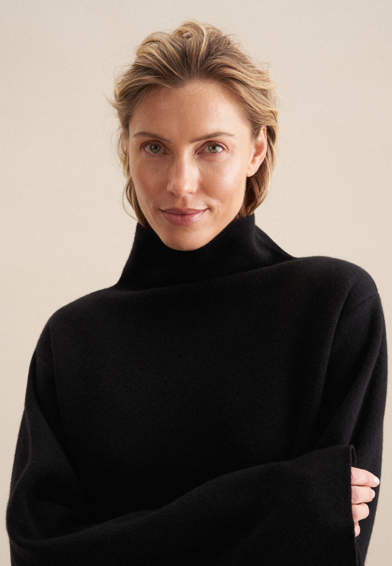seidensticker Strickpullover »Schwarze Rose«, Langarm Turtleneck