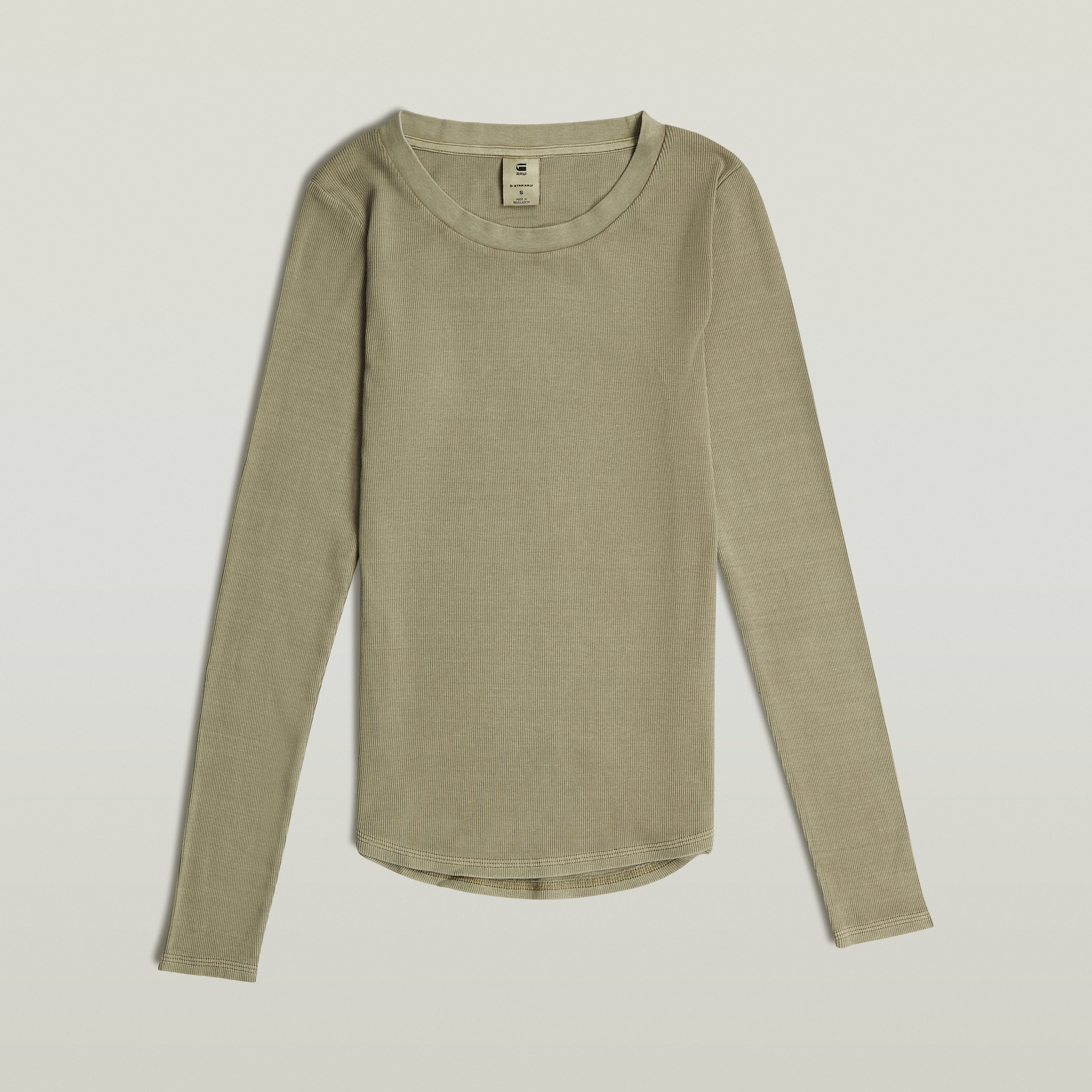 G-STAR Langarmshirt »Tops Overdyed slim«, im Overdyed-Look