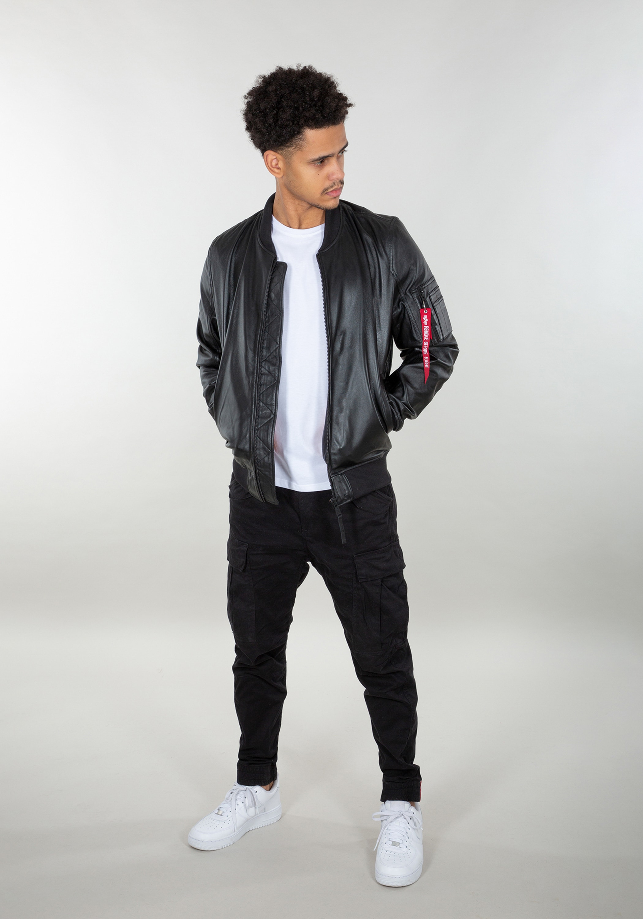 Alpha Industries Bomberjacke »Alpha Industries Men - Bomber Jackets MA-1 Leather LW II«