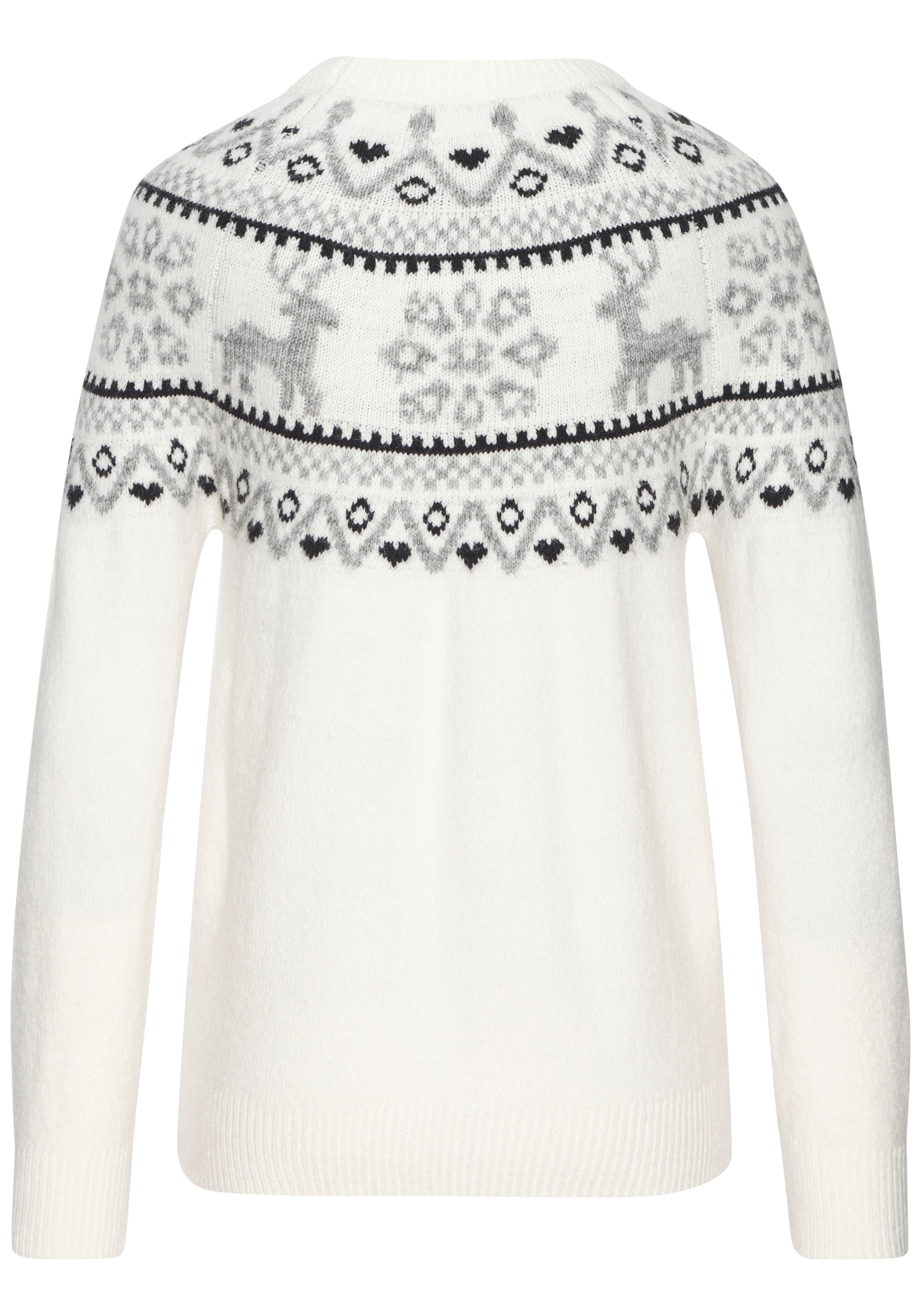 LASCANA Norwegerpullover aus weichem Strick, Weihnachtspullover, Strickpullover mit Wintermotiv