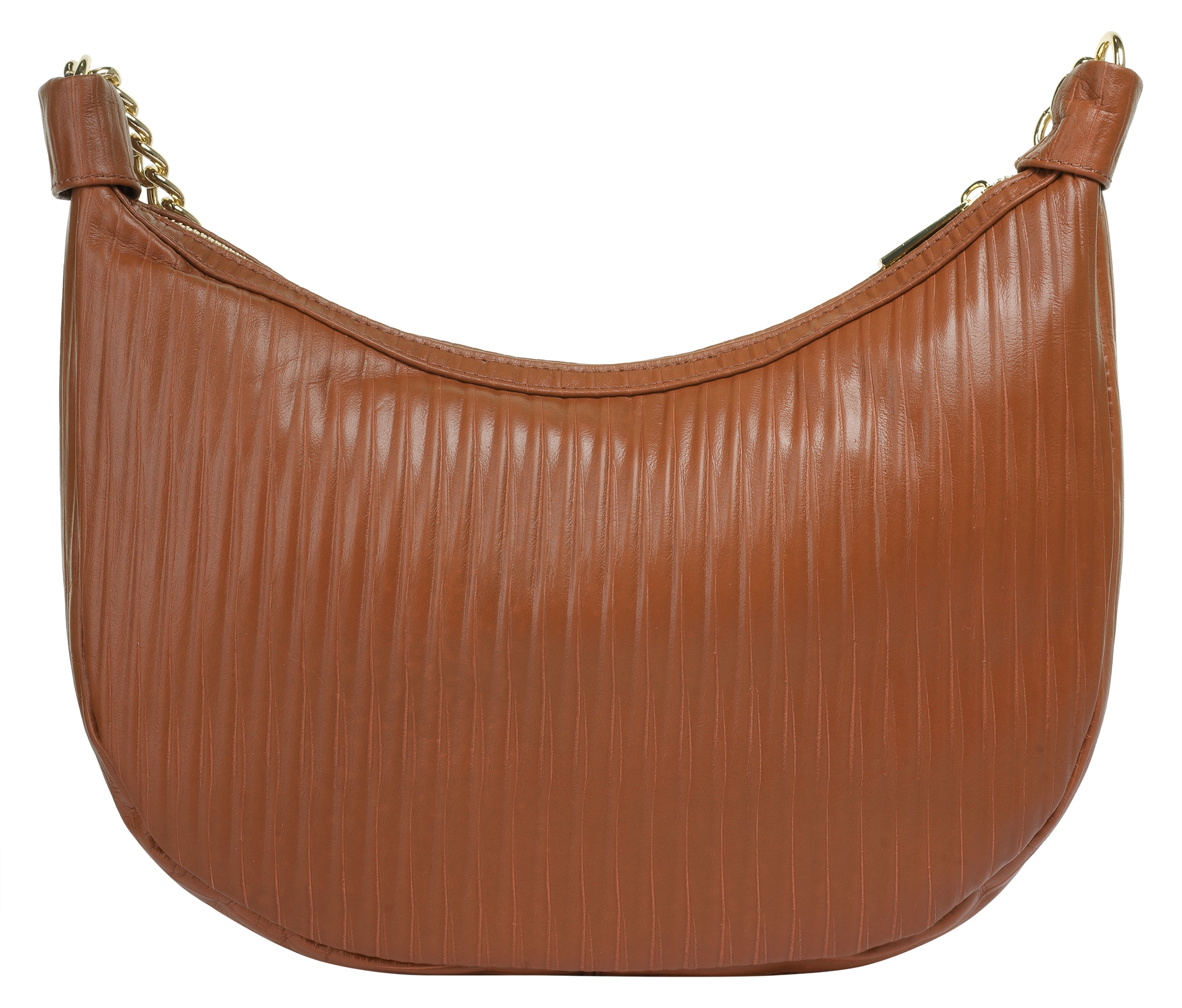 Cluty Umhängetasche, echt Leder, Made in Italy