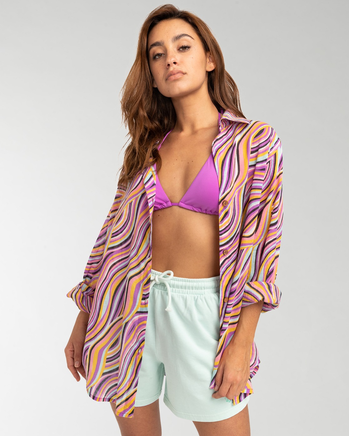 Billabong Damen Langarmhemd »Swell«, Größe XXL