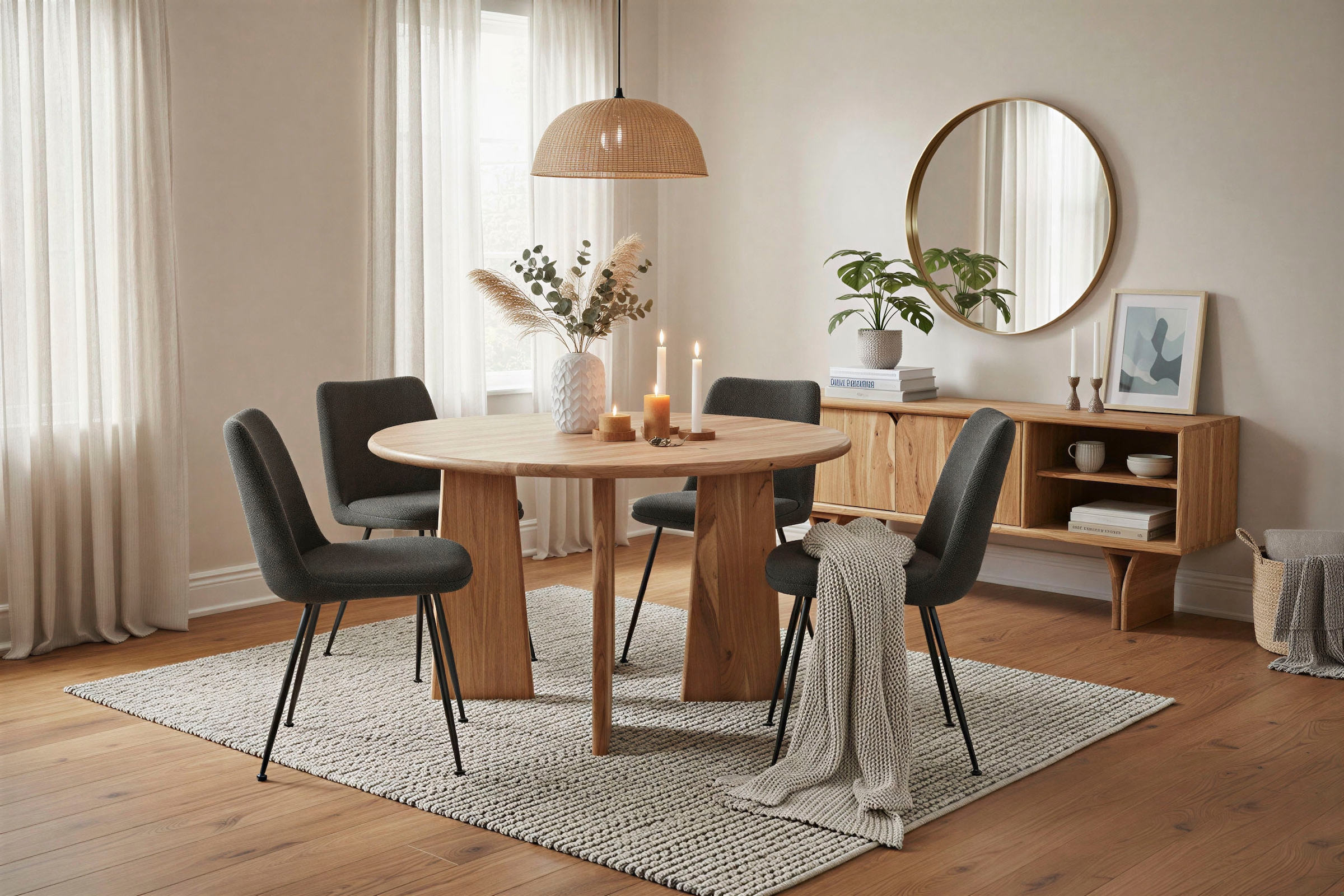 SIT Lowboard »ACACIA WAVE« 1 Stk. tlg. extravagantes Holzwangengestell