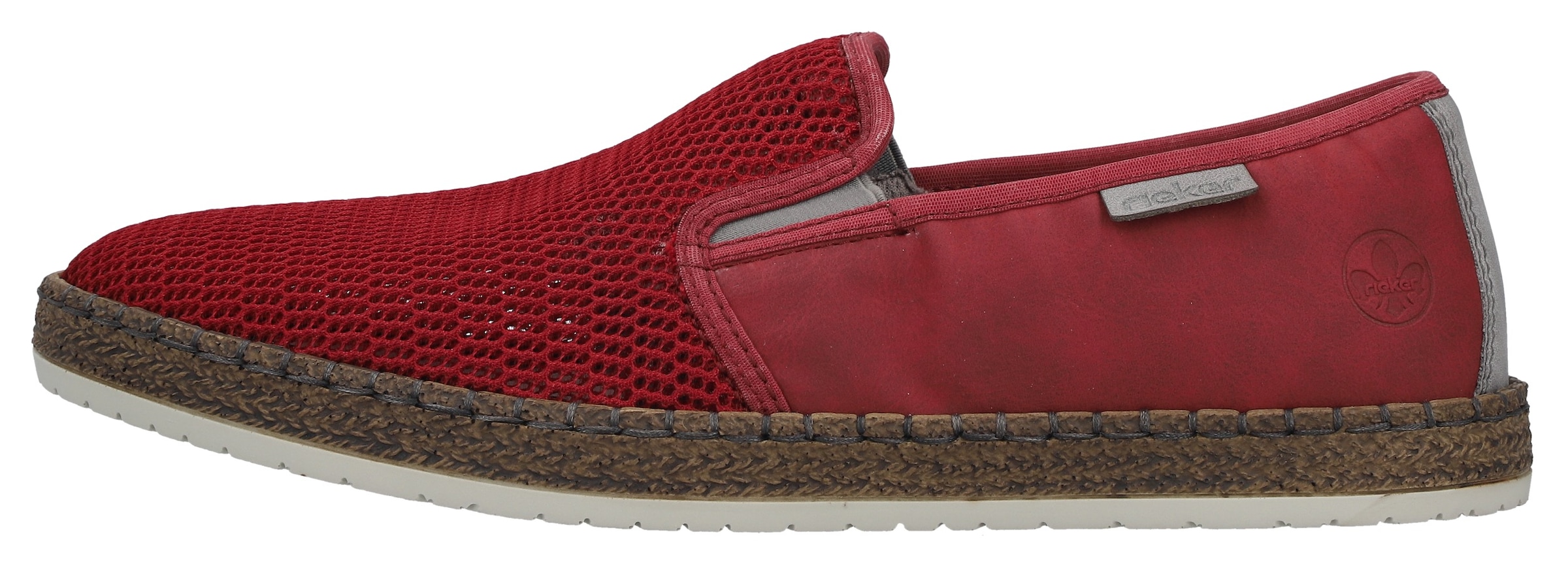 Rieker Espadrille  Sommerschuh, Slipper, Freizeitschuh im Materialmix