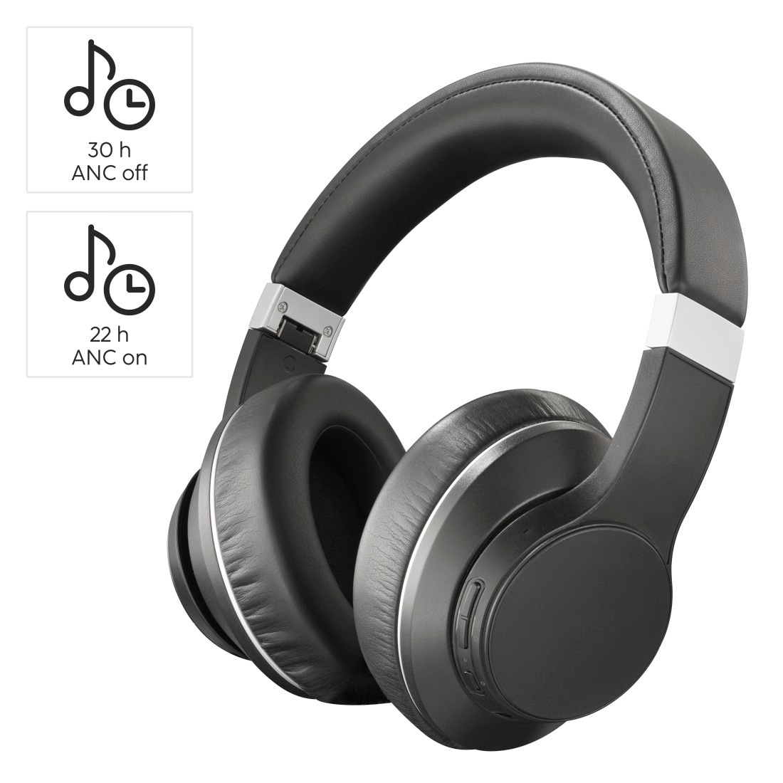 Hama Bluetooth-Kopfhörer »Bluetooth-Kopfhörer „Passion 20h bei Steuerung (ANC)-Sprachsteuerung- integrierte Cancelling bis Akku«, jetzt Musik-Freisprechfunktion für Noise OTTO Cancelling, und Active Noise Anrufe Voyage“