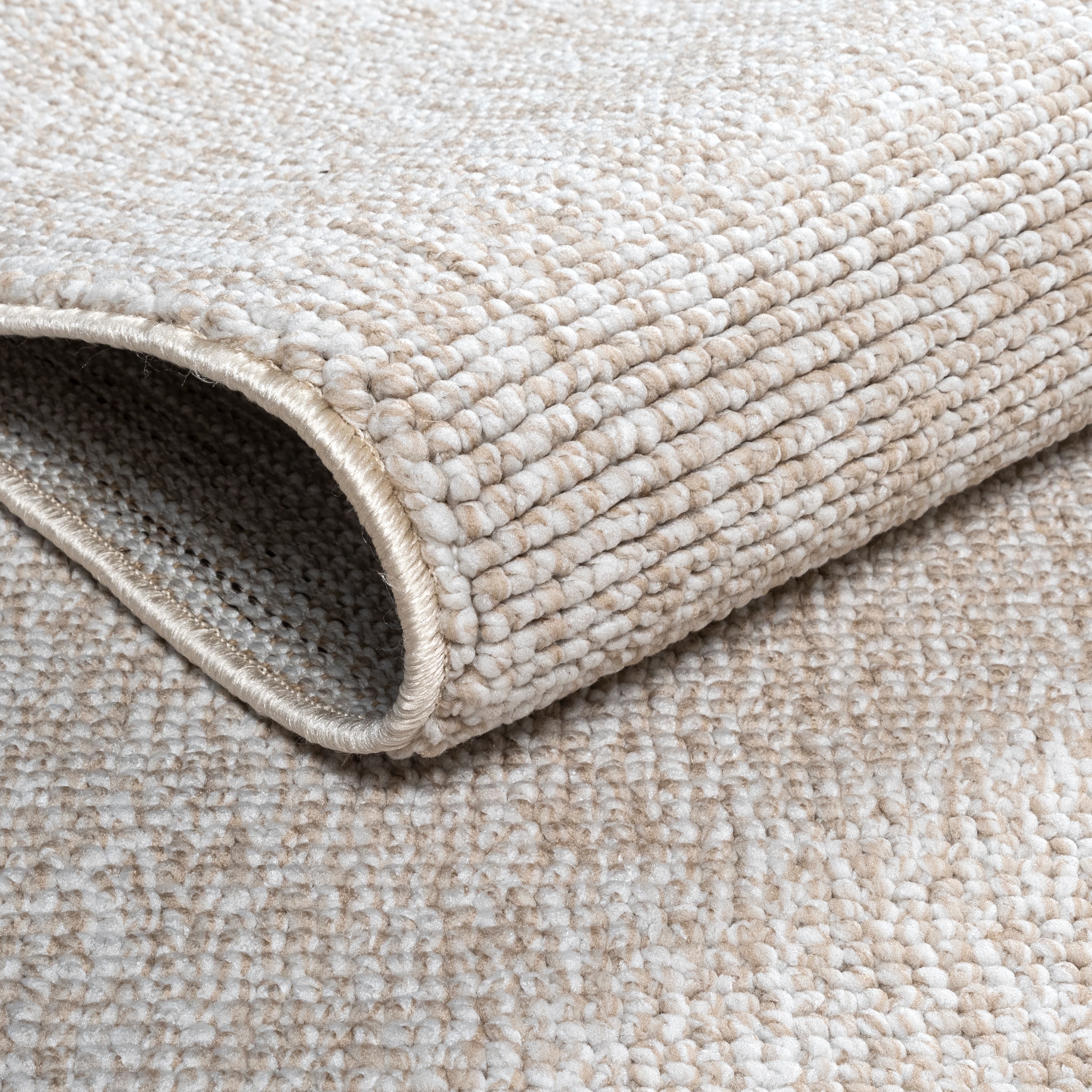 Sanat Teppich »Lora Plus , auch als Läufer« rechteckig 5 mm Höhe Kurzflor, uni, gekettelt, Wohnzimmer, Kinderzimmer