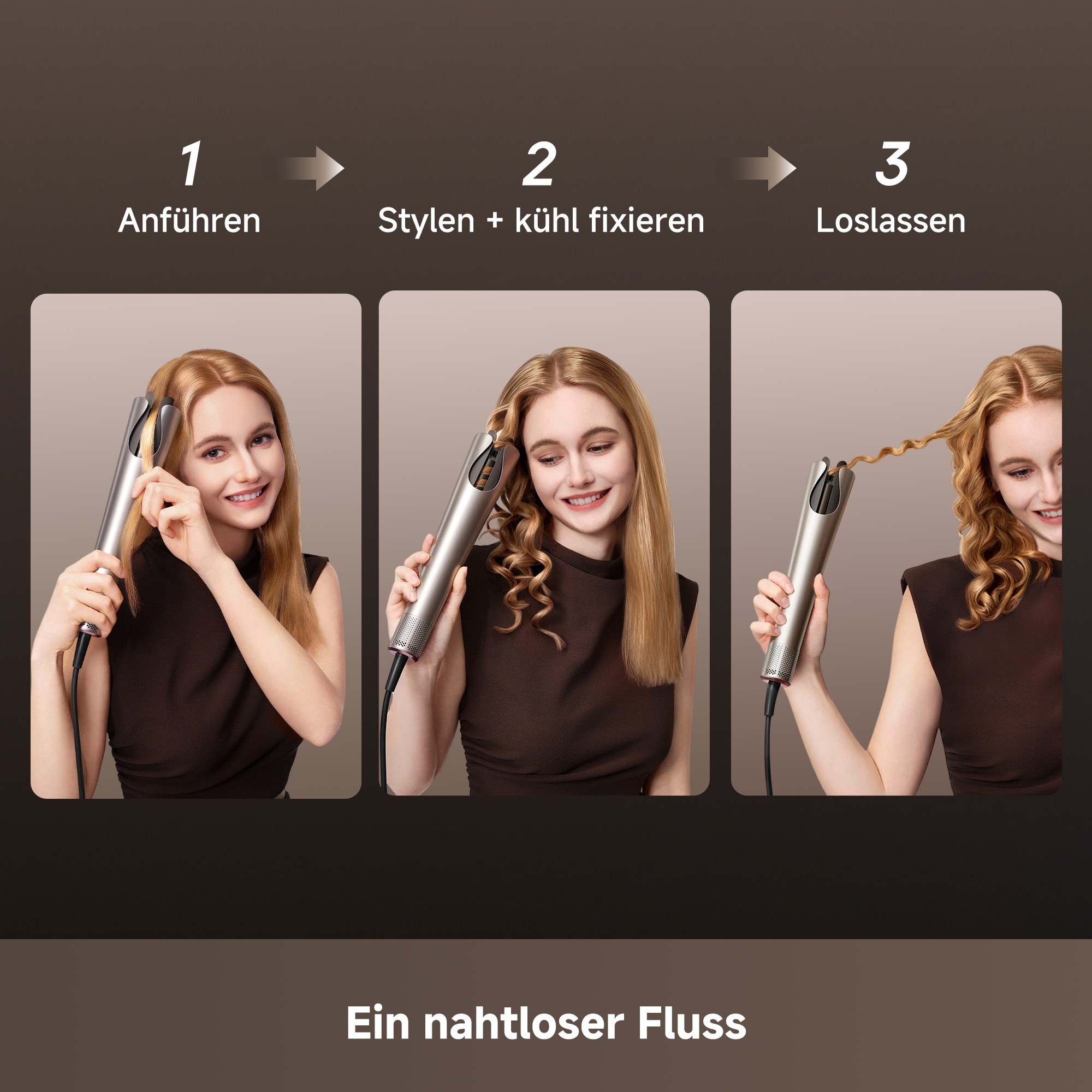 Dreame Lockenstyler »Air-Auto« Automatische Locken mit Ionenpflege und Kaltluft-Fixierung