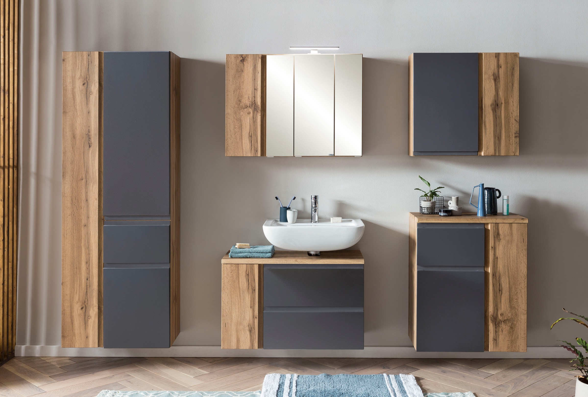 welltime Badmöbel-Set »Sölden« 2 Stk. tlg.