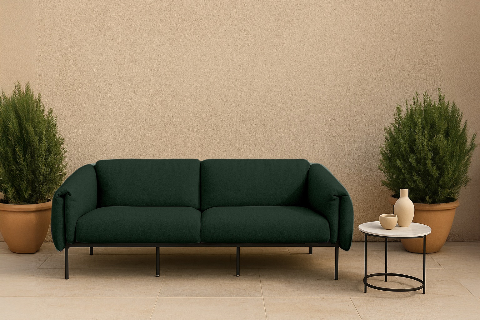 Home affaire 2-Sitzer »Lumi« Outdoor Gartensofa, wetterfeste Materialien, Breite 186 cm