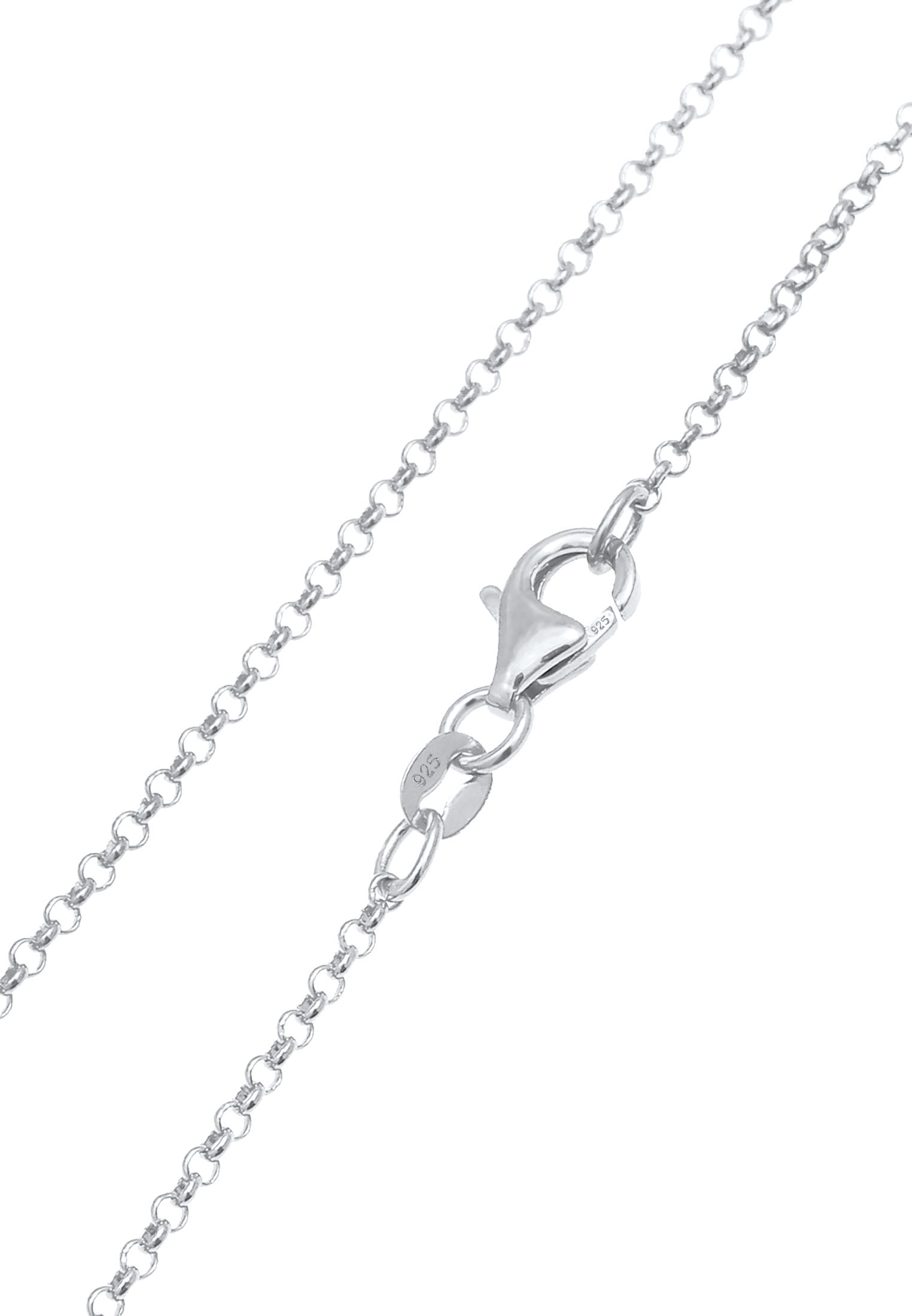 Kuzzoi Kette mit Anhänger »Halskette Herren Feder Vogel 925 Silber«