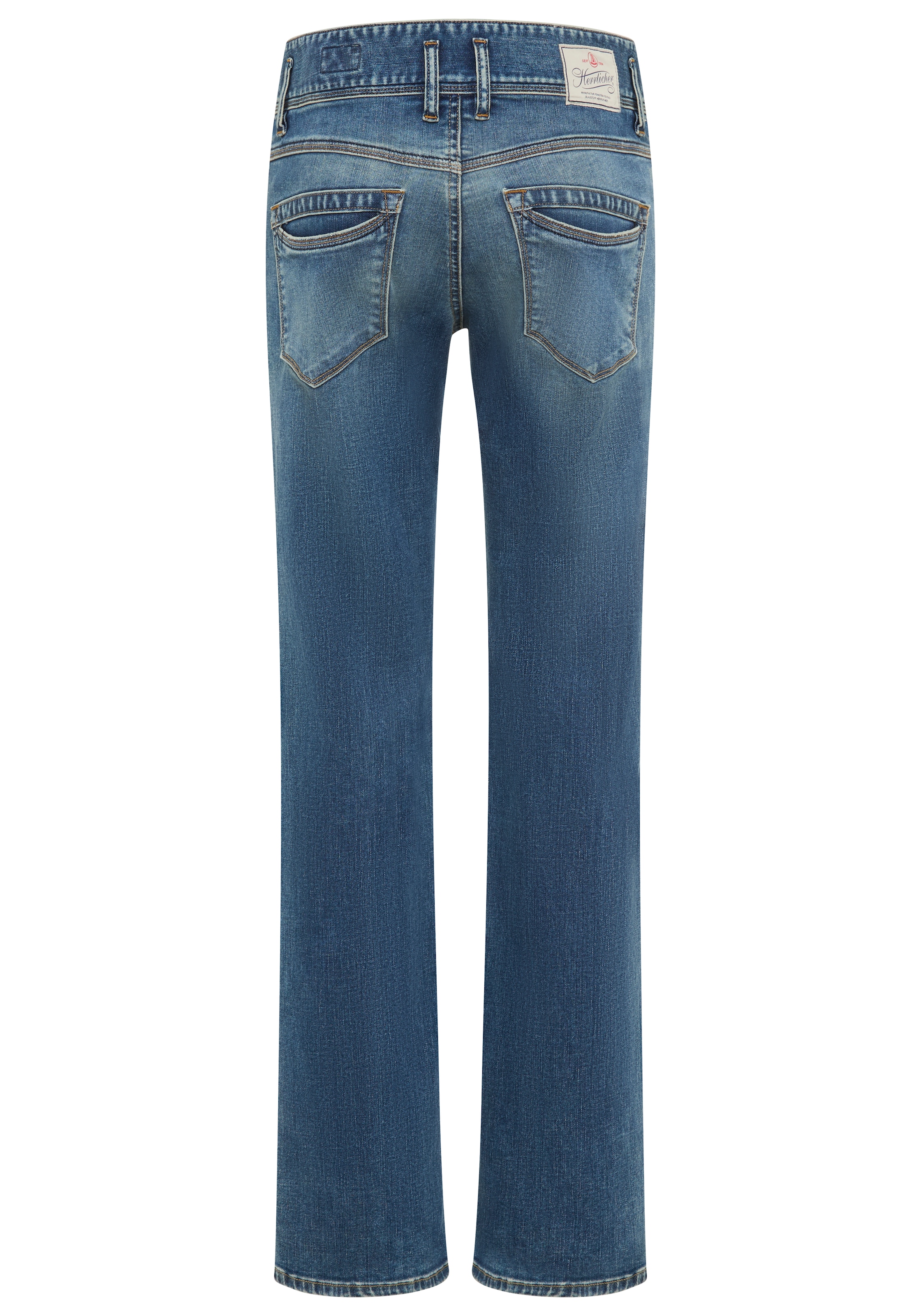Herrlicher High-waist-Jeans »Raya New Straight Denim« im Straight Fit, 3-Knopf-Verschluss