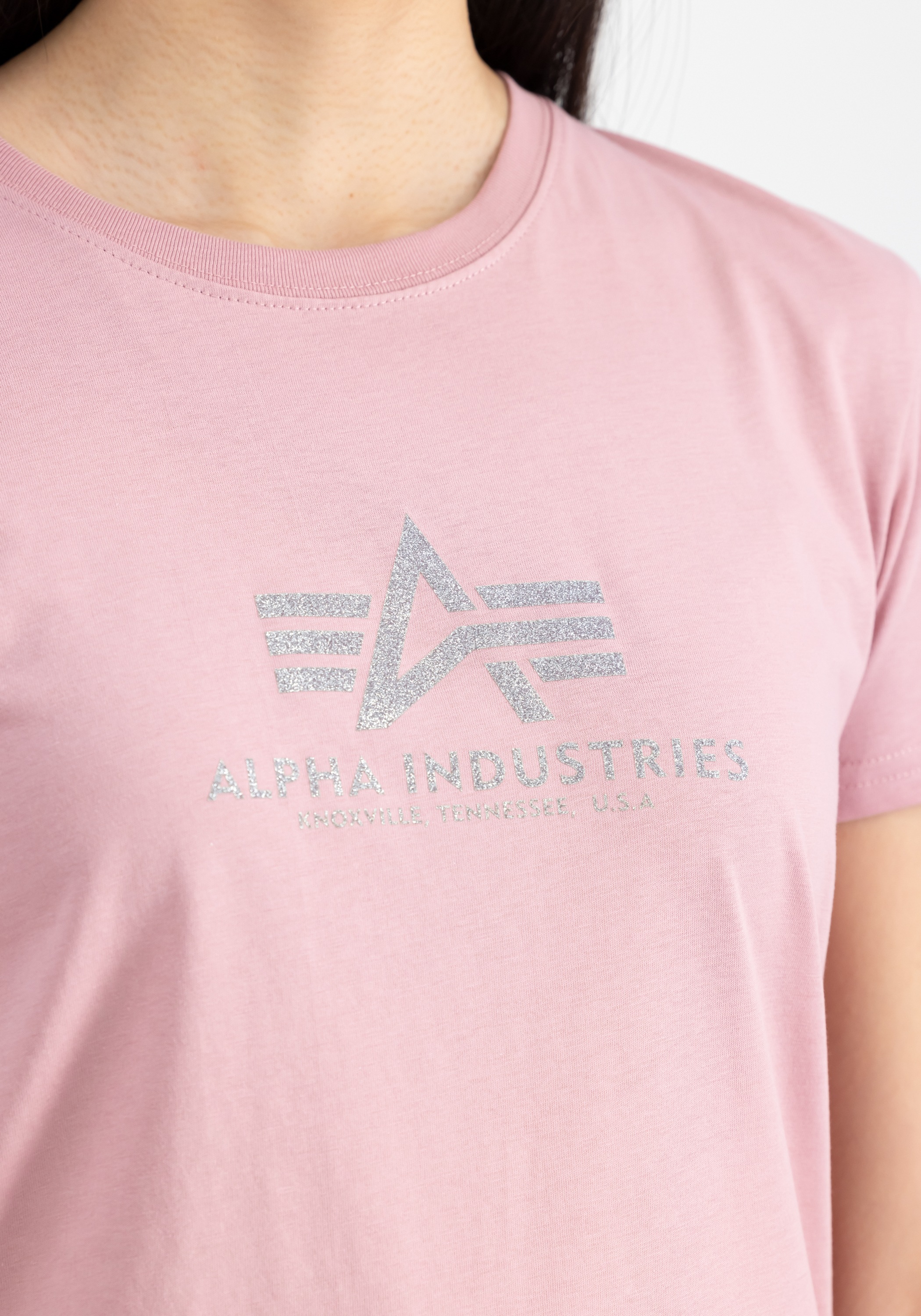 Alpha Industries T-Shirt »New Basic T-Shirt BL Glitter W«