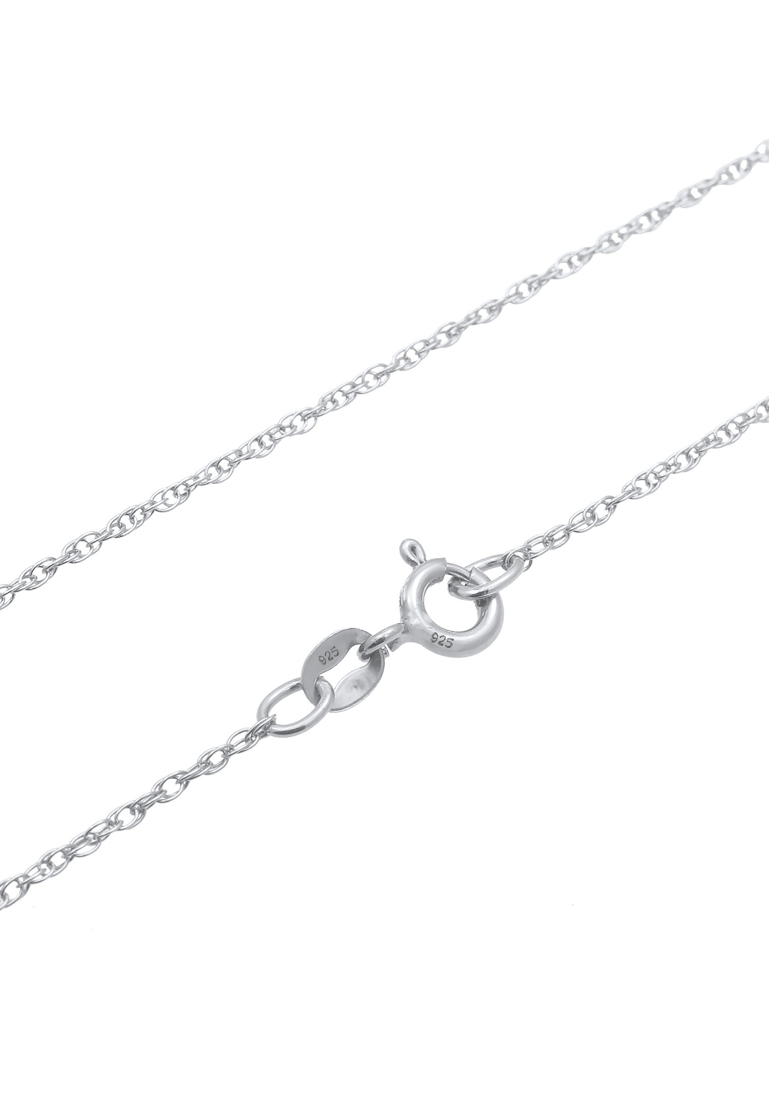 Elli Kette mit Anhänger »Halskette Anhänger Kreuz Cut Out Oval 925 Silber«