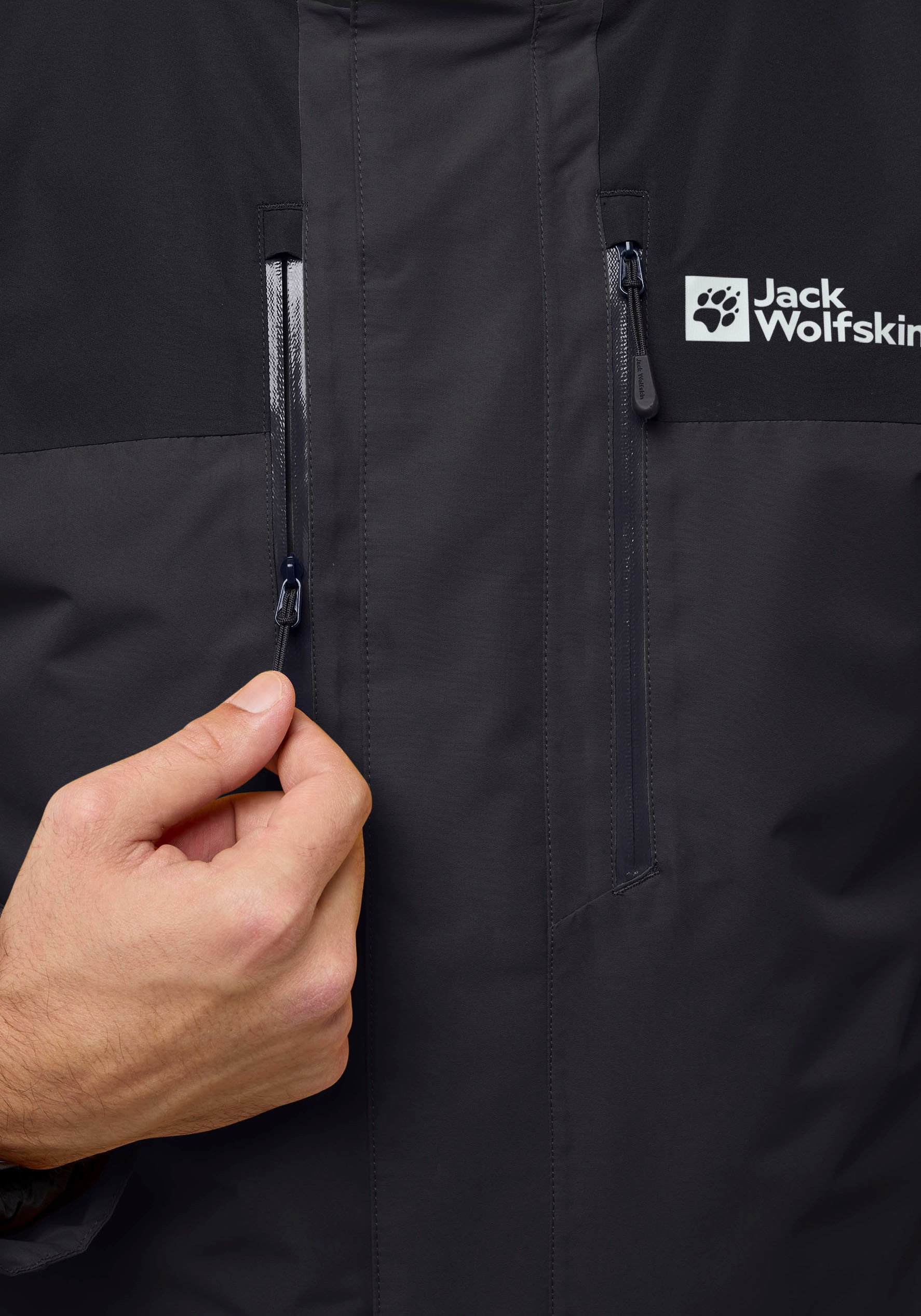 Jack Wolfskin 3-in-1-Funktionsjacke »JASPER 3IN1 JKT M«, mit Kapuze, Winterjacke