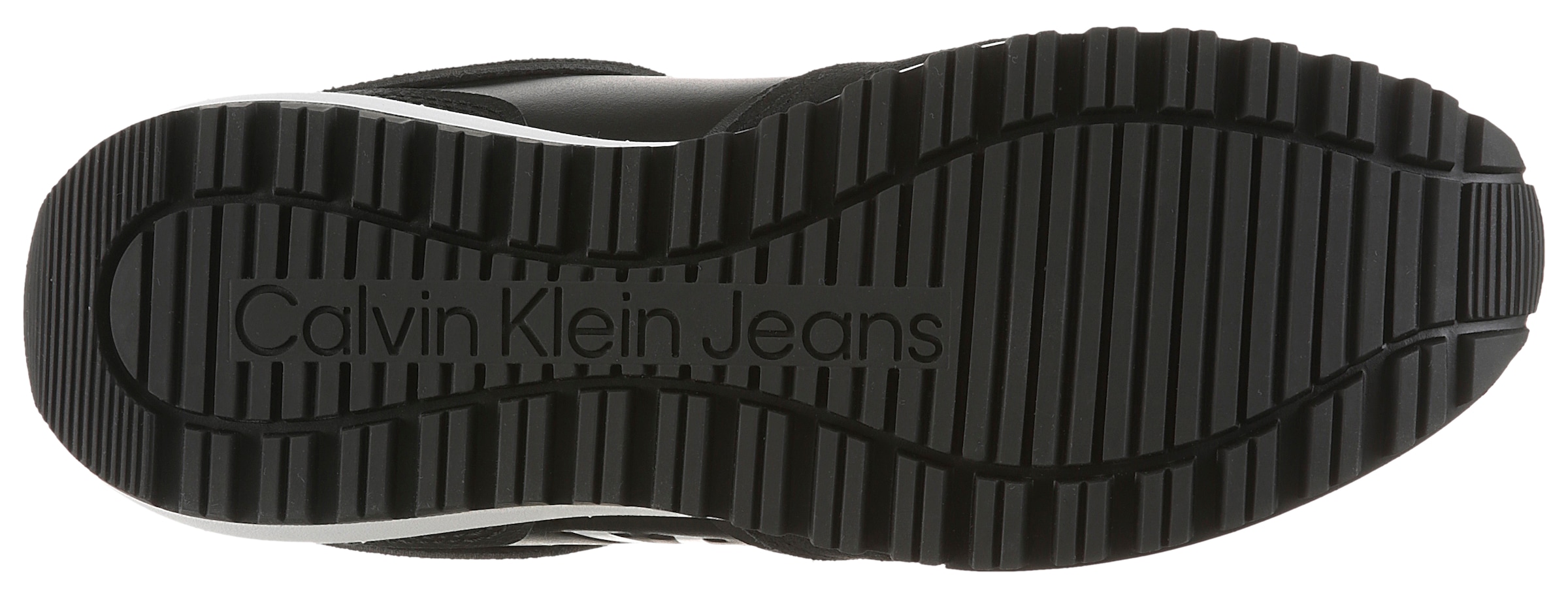Calvin Klein Jeans Keilsneaker »TOOTHY RUNNER LACEUP MIX«  Schnürschuh, Halbschuh, Freizeitschuh mit Profilsohle