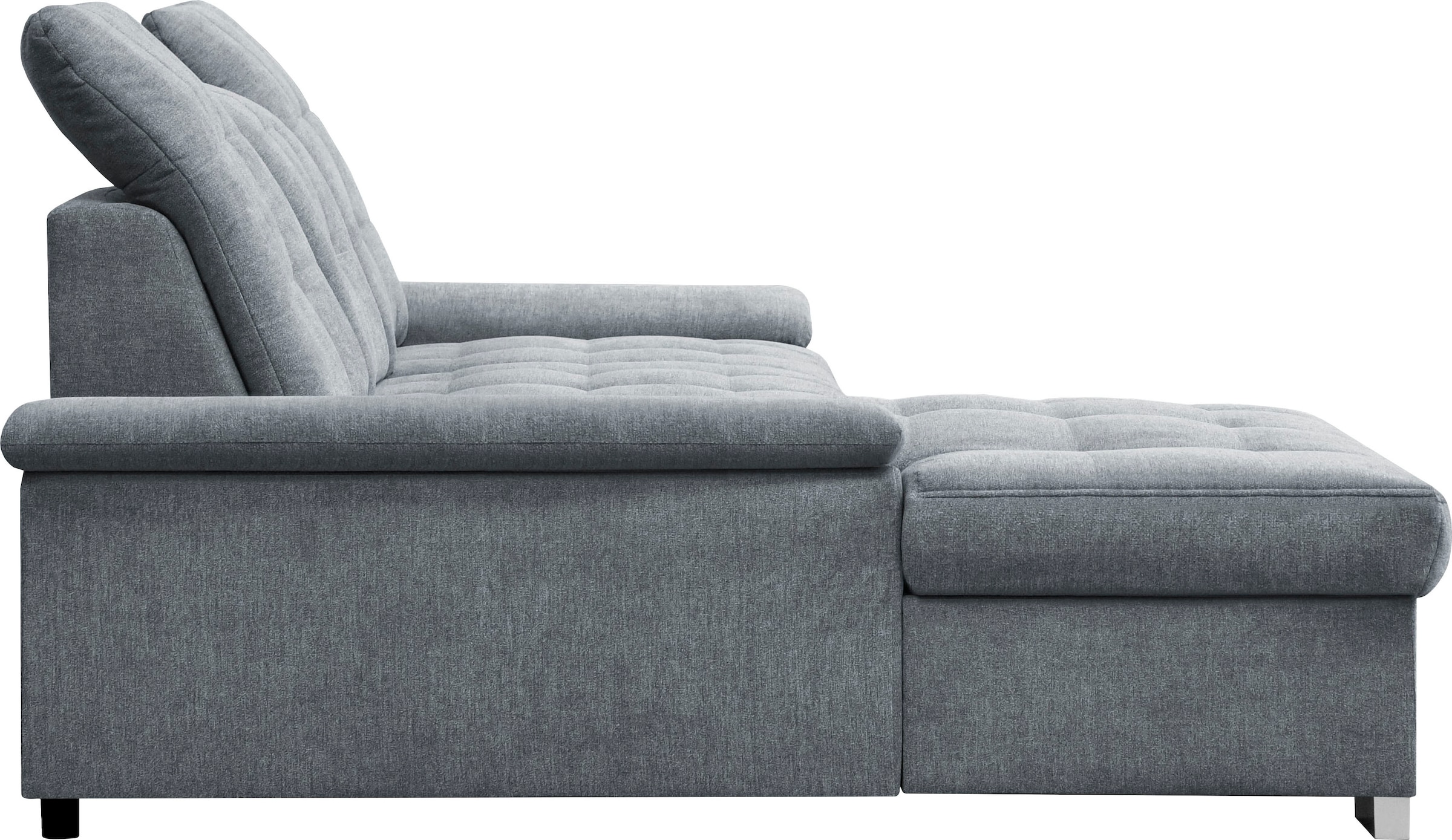 WERK2 Ecksofa Carmen, Sofa, Eckcouch mit Schlaffunktion, Bettkasten und Sitztiefenverstellung