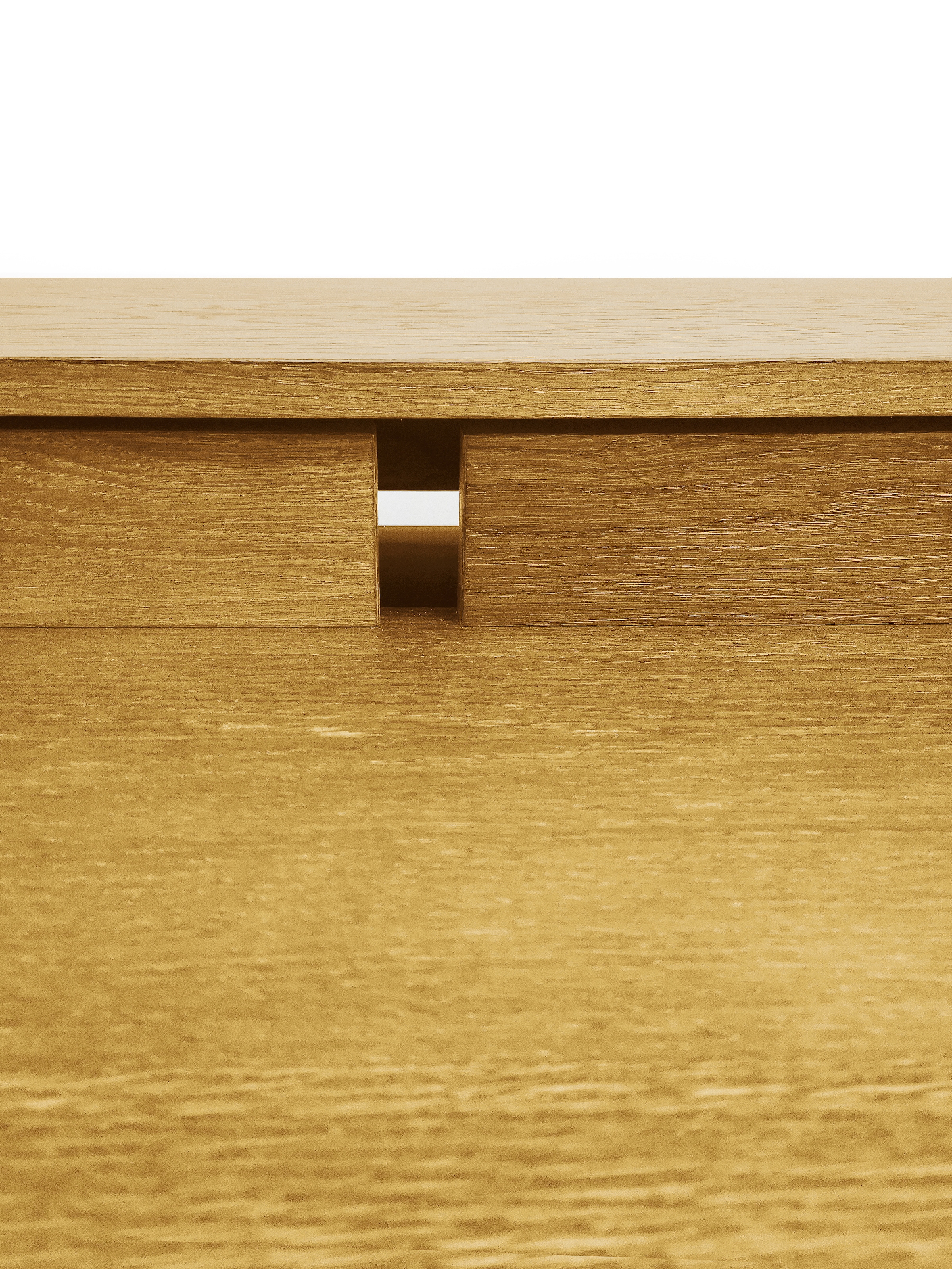Woodman Schreibtisch »Carteret«, edles Holzfurnier aus Eiche, Gestell Massivholz, Breite 115 cm