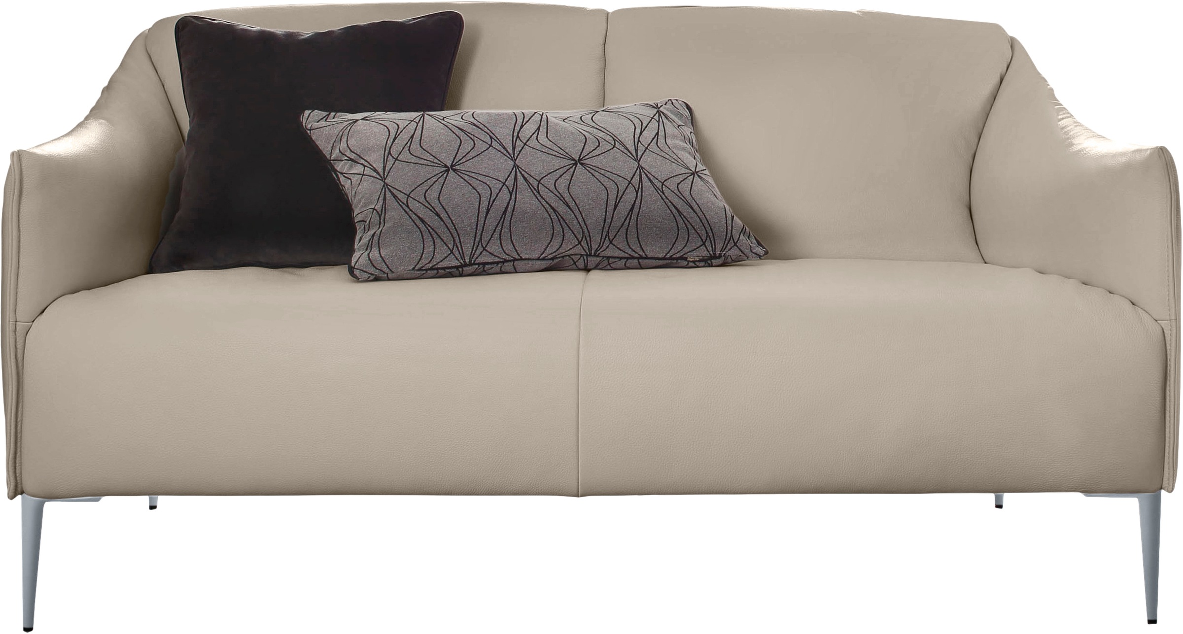 W.SCHILLIG 2-Sitzer »sally«, mit Metallfüßen in Silber matt, Breite 154 cm