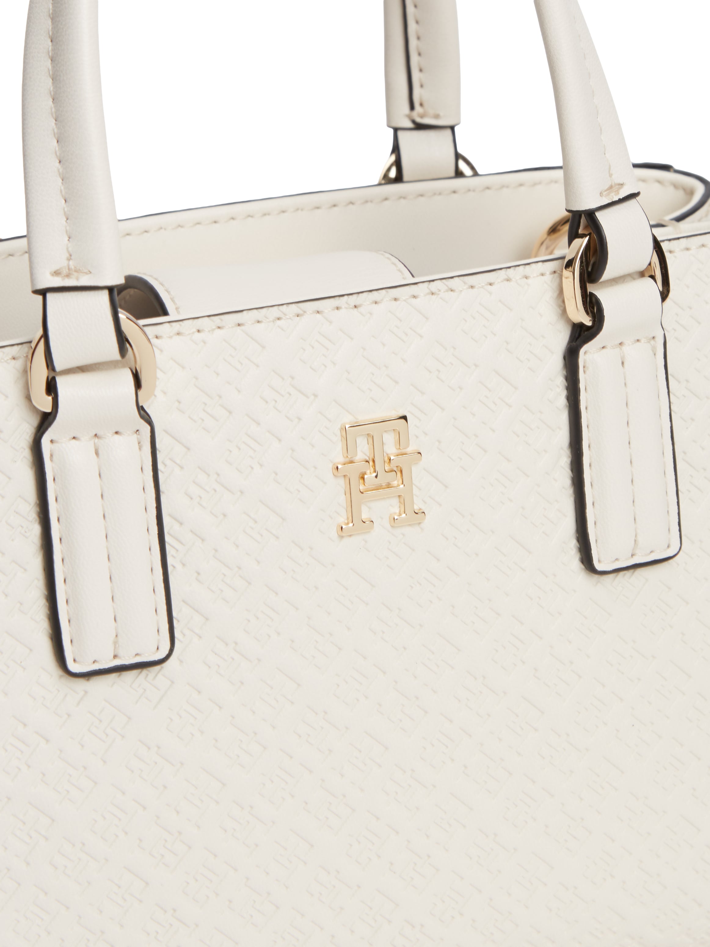 Tommy Hilfiger Tragetasche »TH DAILY MINI TOTE MONO« Damen Handtasche, Umhängetasche, Schultertasche mit TH-Schmuckelement