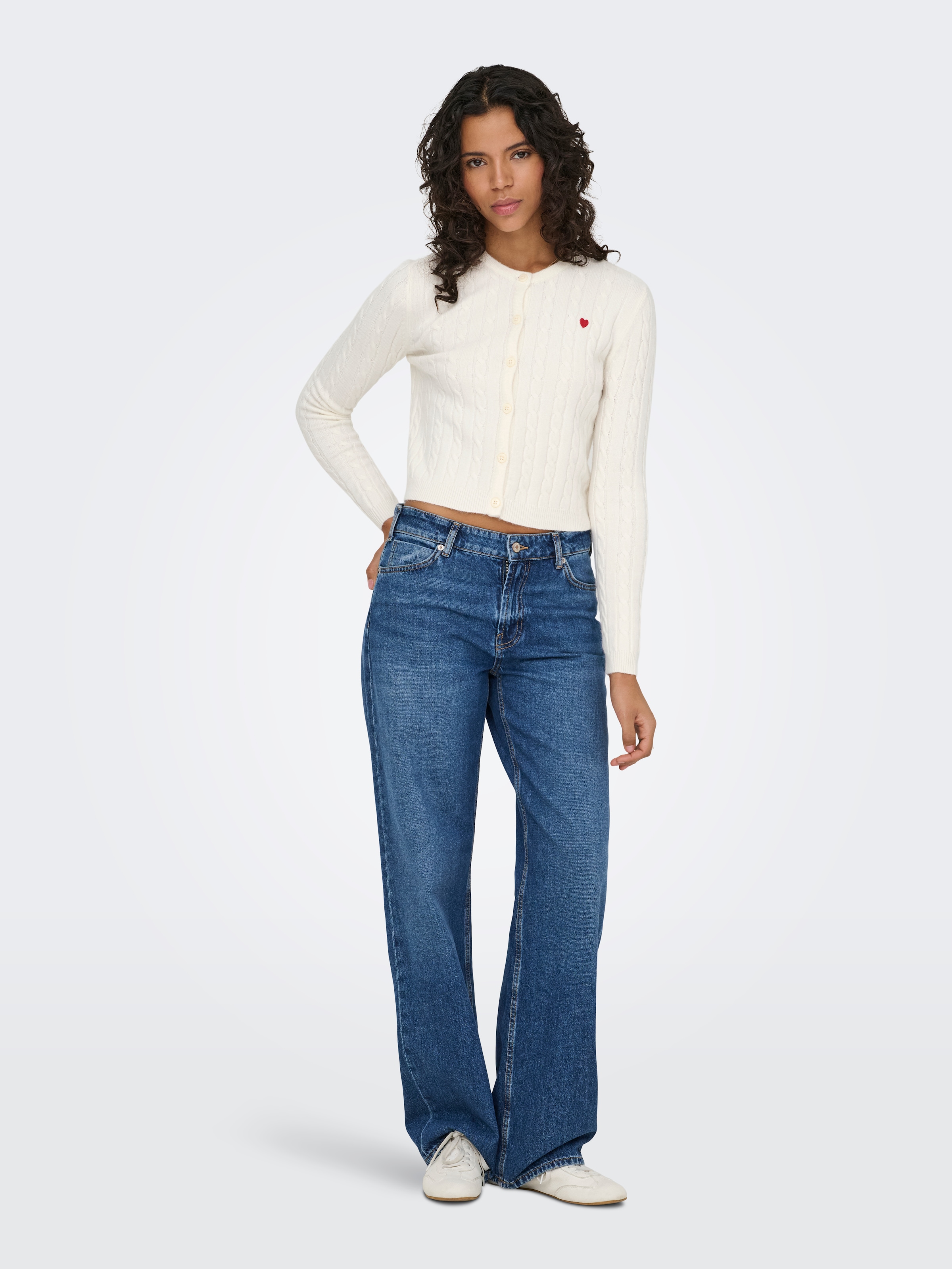 ONLY Strickjacke »ONLKATIA LS CABLE BUTTON CARDIGAN CC KNT«