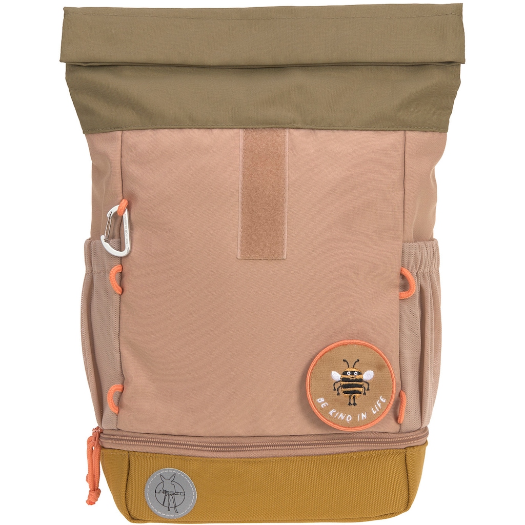 LÄSSIG Kinderrucksack »Nature, Mini Rolltop Backpack, Hazelnut«, Reflektoren