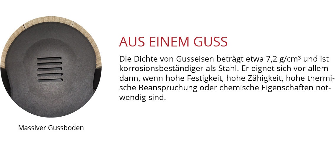 JUSTUS Kaminofen »Usedom 5« Holzfach, Sandstein, mit massiver Gusstür