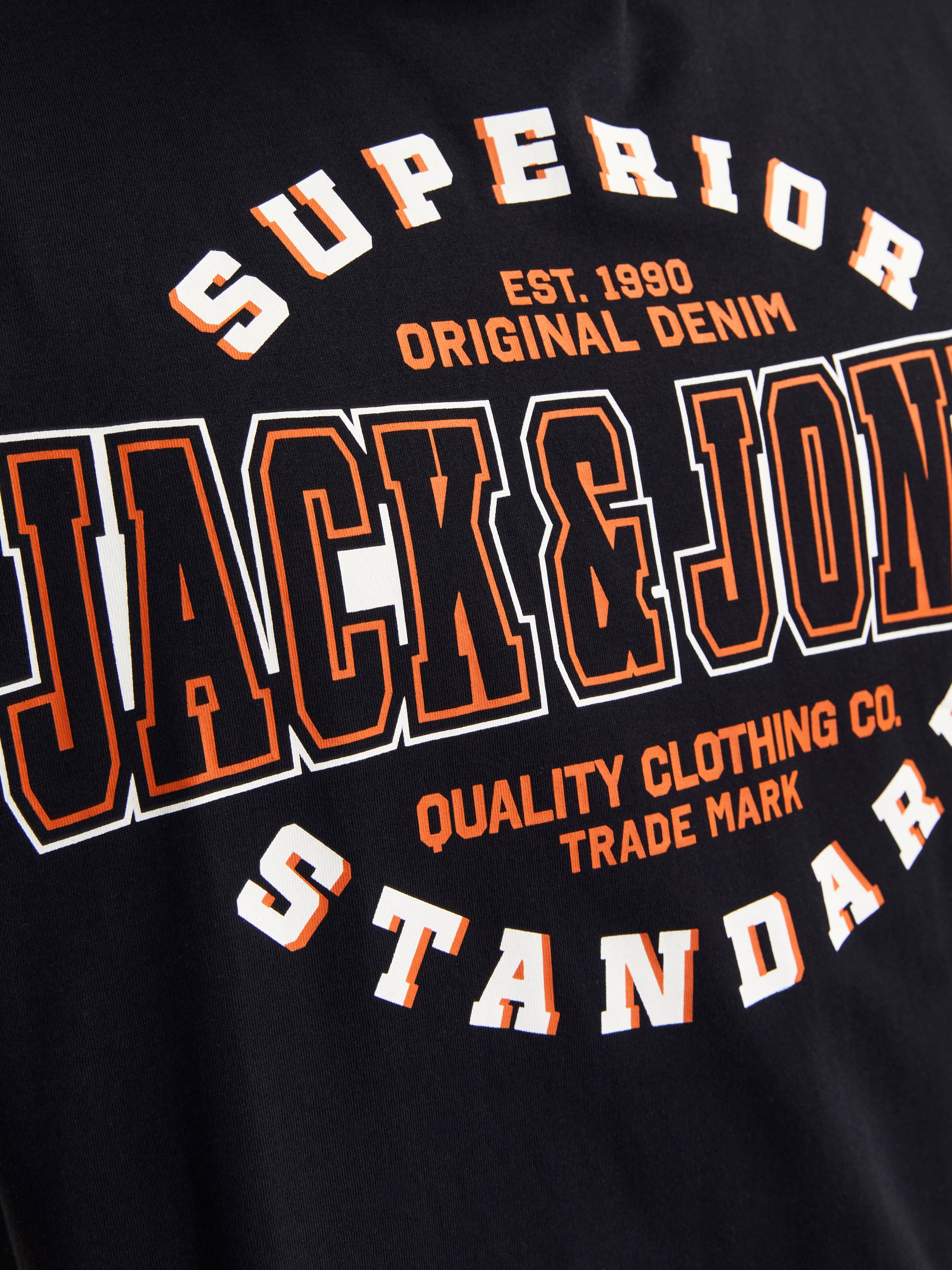 Jack & Jones PlusSize T-Shirt »JJELOGO TEE SS O-NECK 2 COL AW24 S PLS«, mit Frontprint