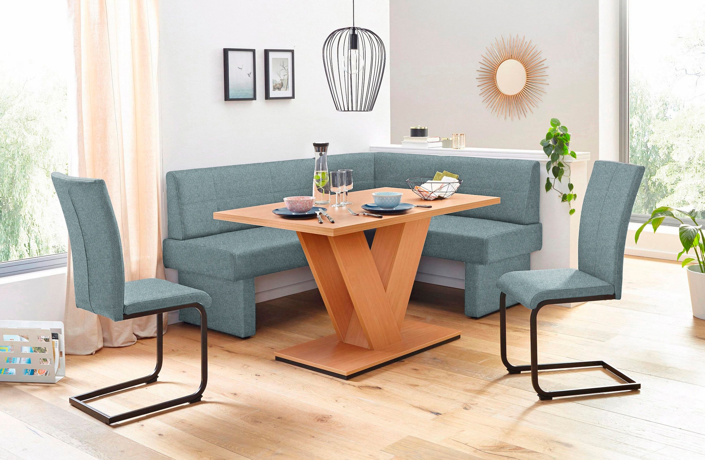 Home affaire Eckbank »Nils« Sitz und Rücken gepolstert, verschiedene Qualitäten