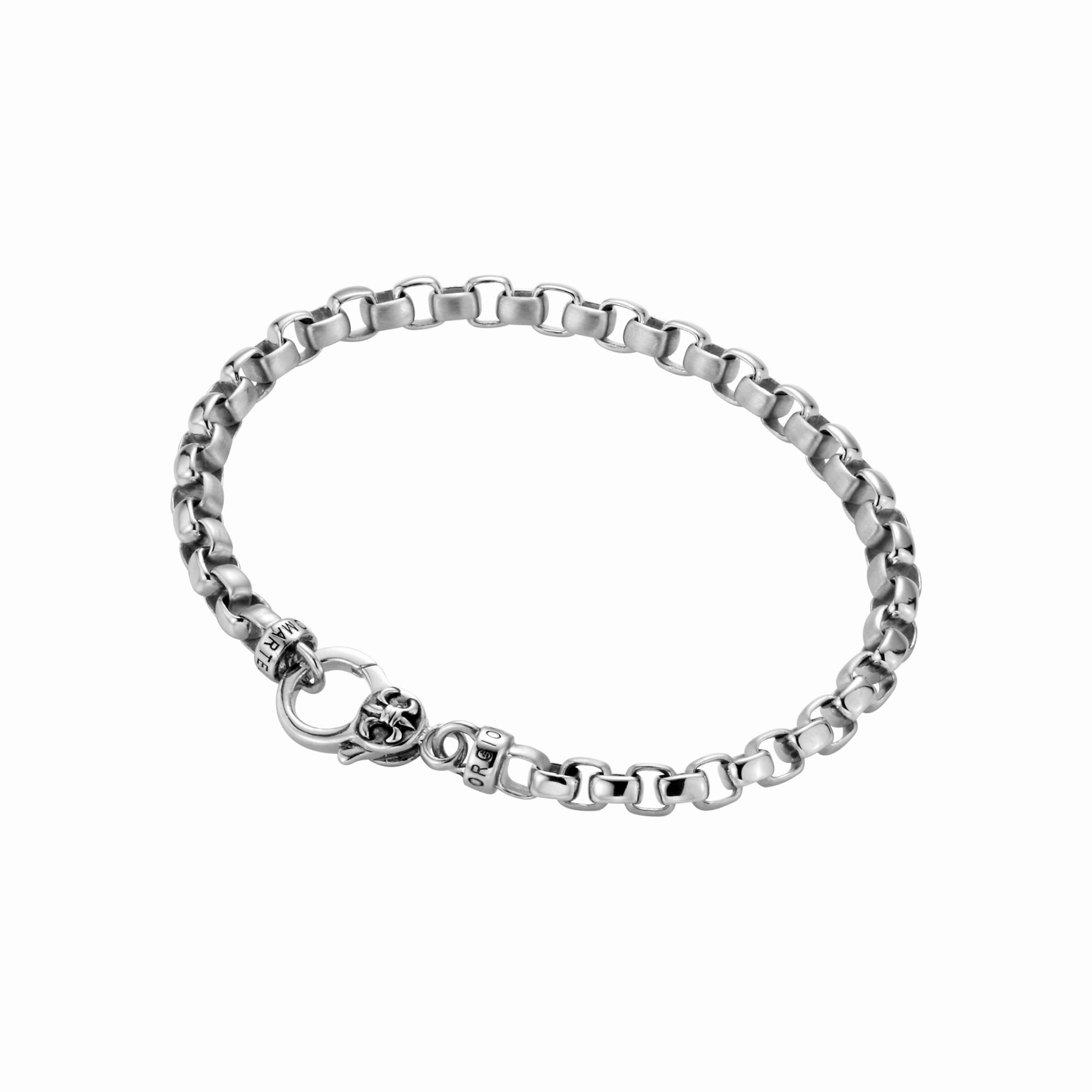Armband »Armband eckige Glieder, gebürstet / glanz, Silber 925«