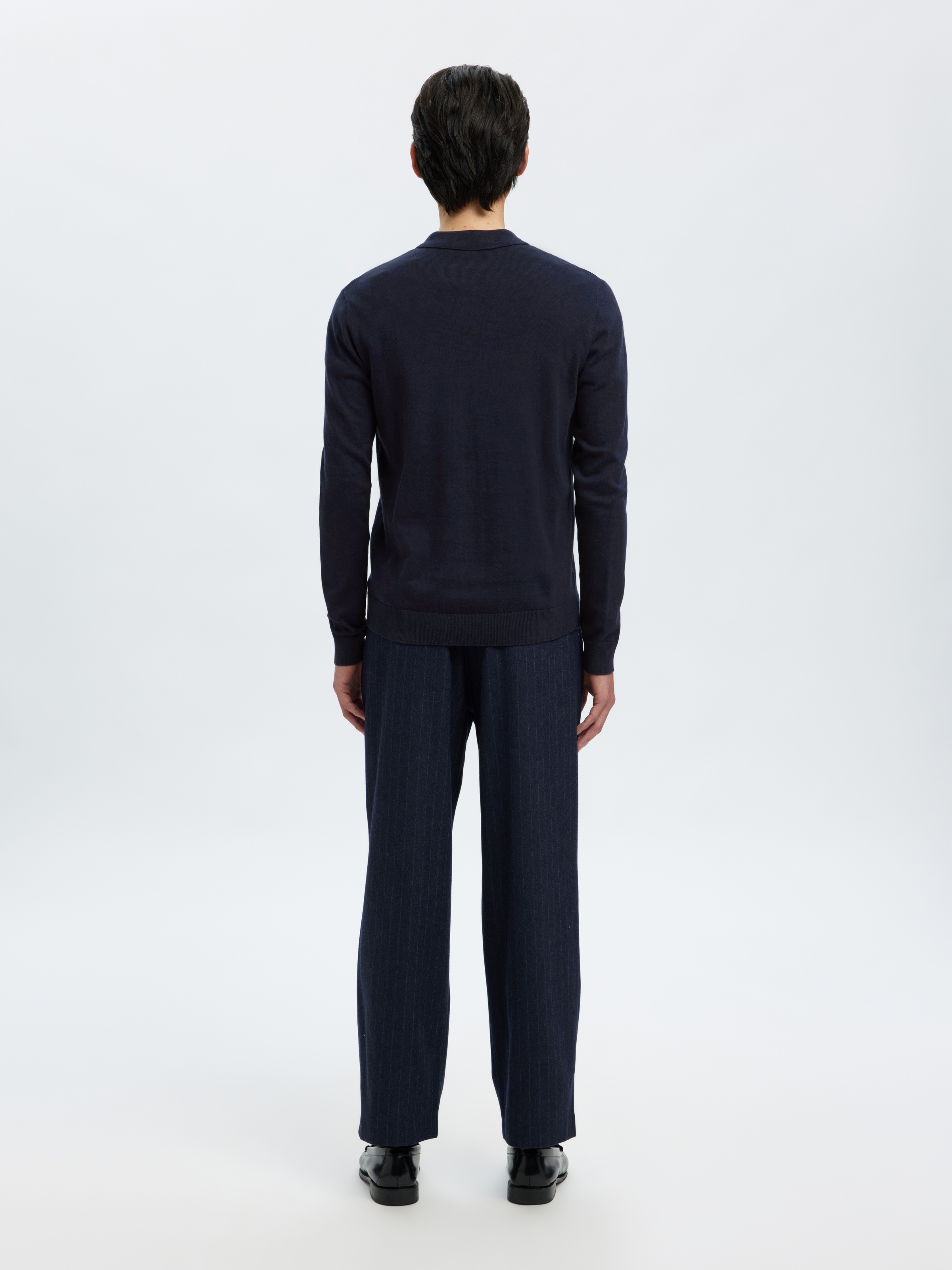 SELECTED HOMME Polokragenpullover »SLHBERG LS HALF ZIP POLO NOOS«