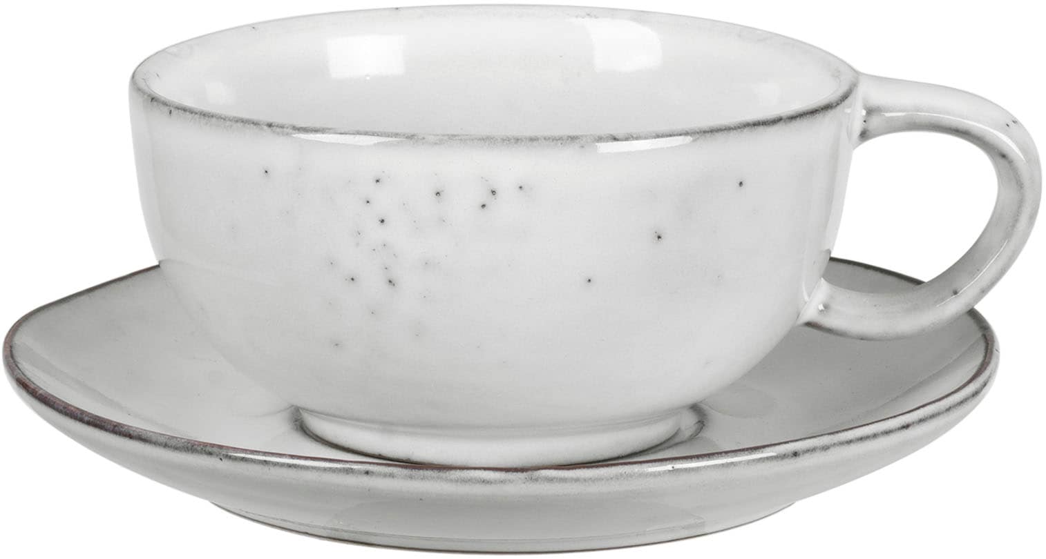 Broste Copenhagen Teeservice »Single Geschirr-Set Nordic Sand, inkl. 1 Päckchen Papierserviette« Beliebte Geschirr Sets Exclusiv mit Geschenk