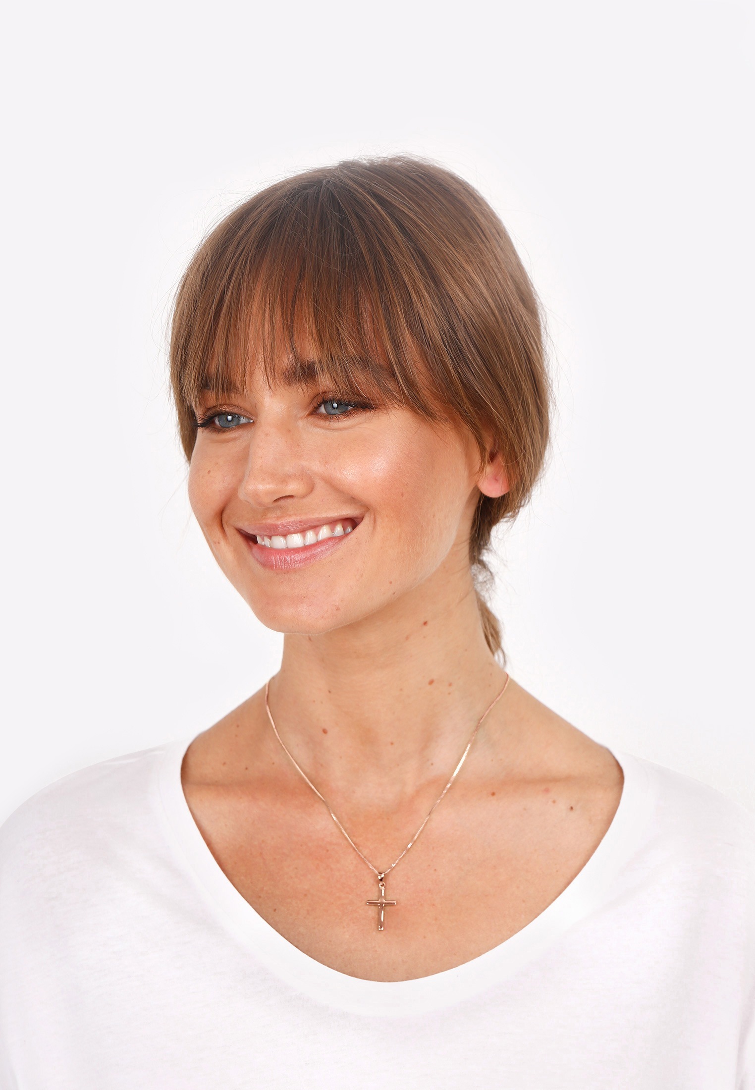Elli Kette mit Anhänger »Halskette Kreuz Symbol Religion 925 Silber«