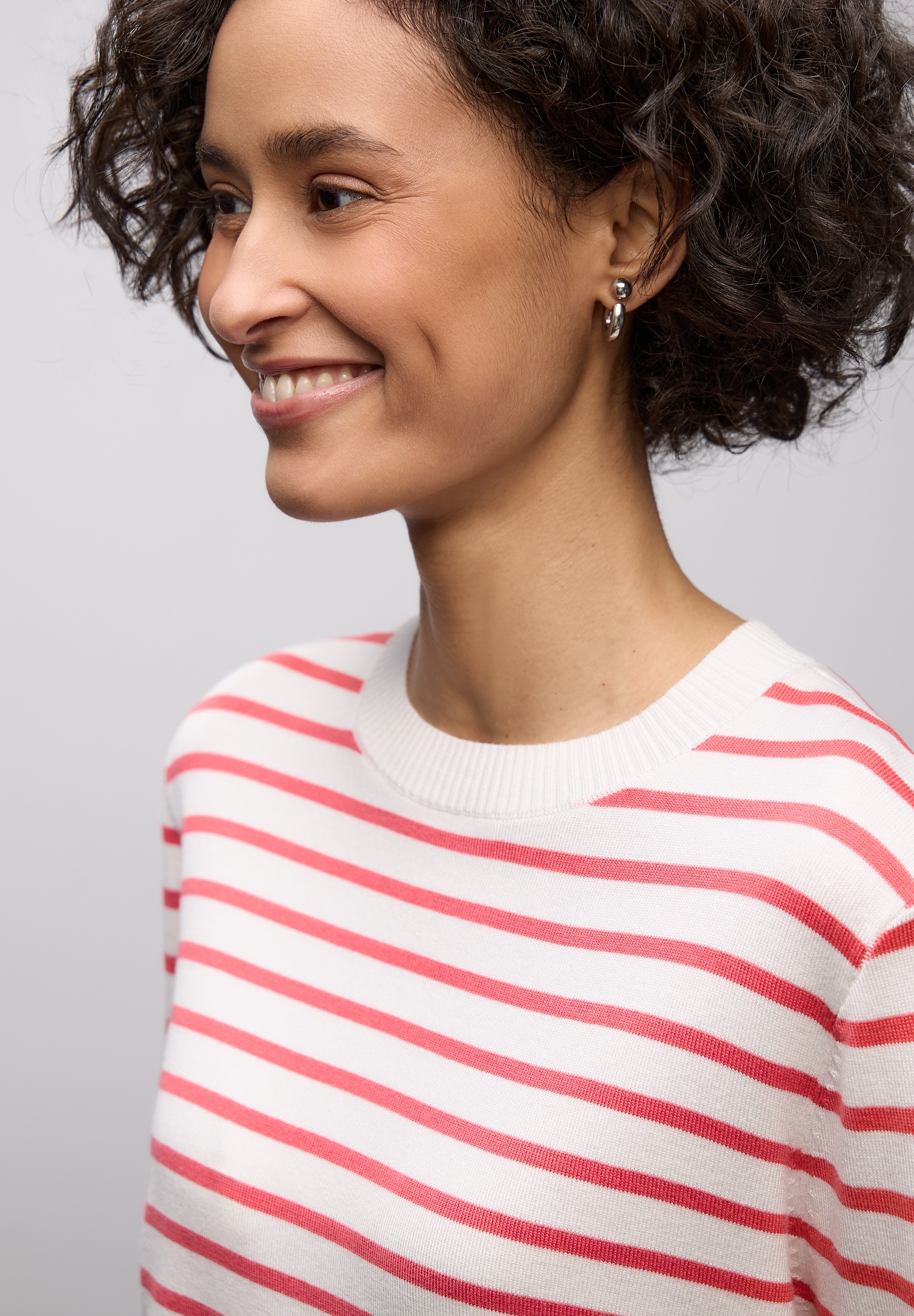 STREET ONE Strickpullover im Streifen-Design
