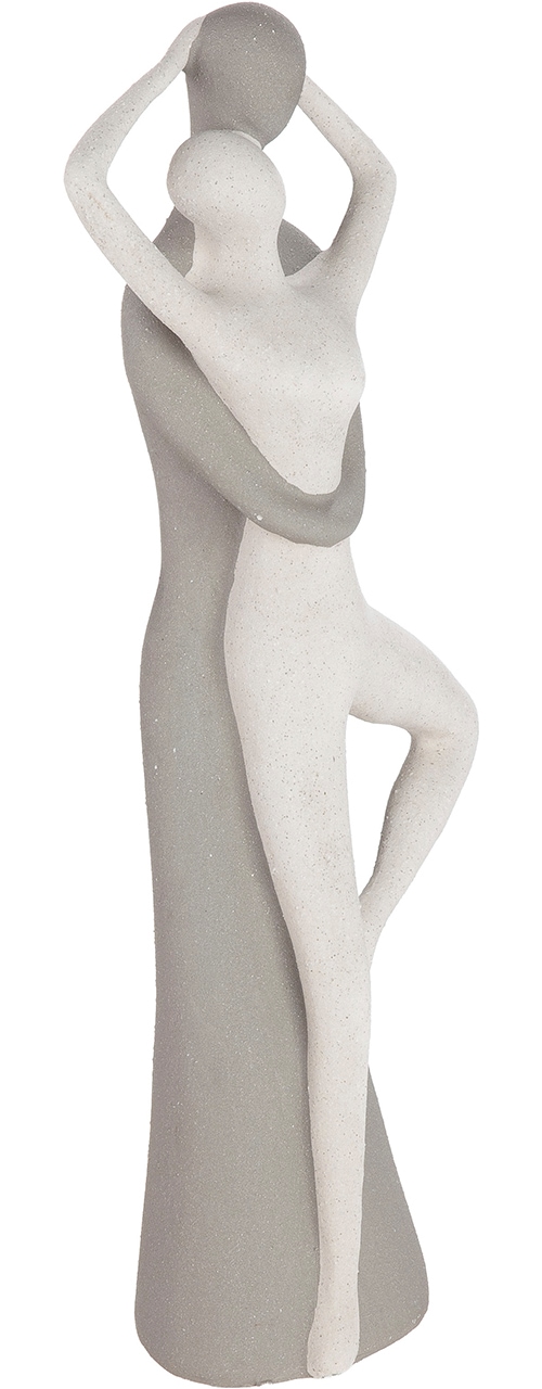 GILDE Skulptur »Figur Monroe weiß H. 45 cm« Frauenfigur abstrakter Stil sitzende Pose Wohnaccessoire