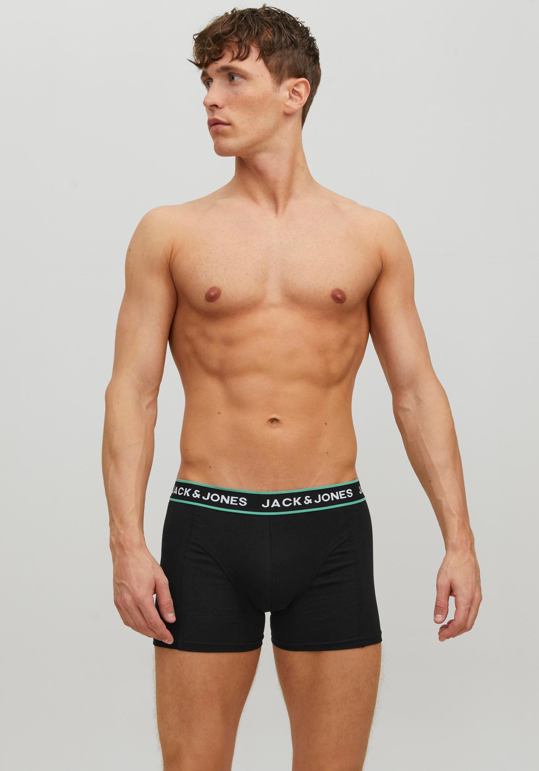 Jack & Jones Trunk »JACFLOWER TRUNKS 3 PACK.NOOS«, (Packung, 3 St.)