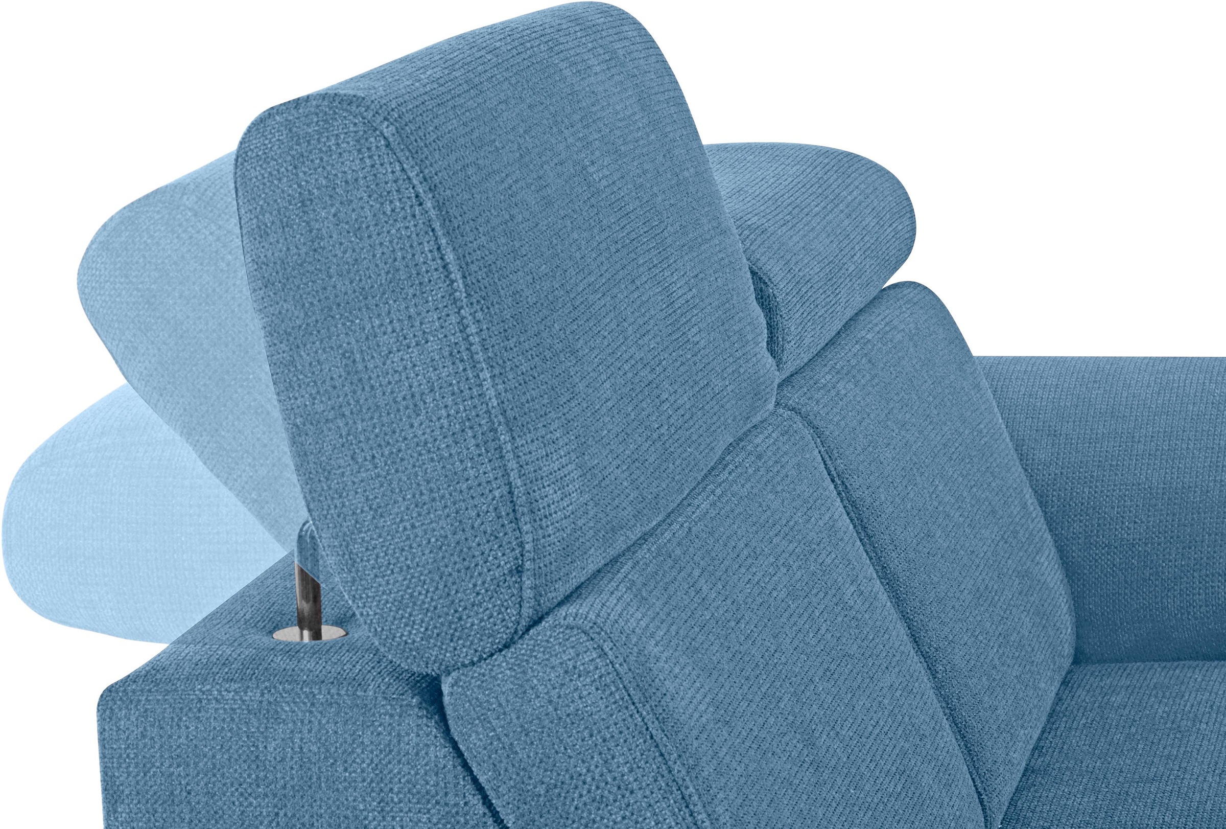 sit&more 2-Sitzer »Arngast«, inklusive Federkern und Kopfteilverstellung